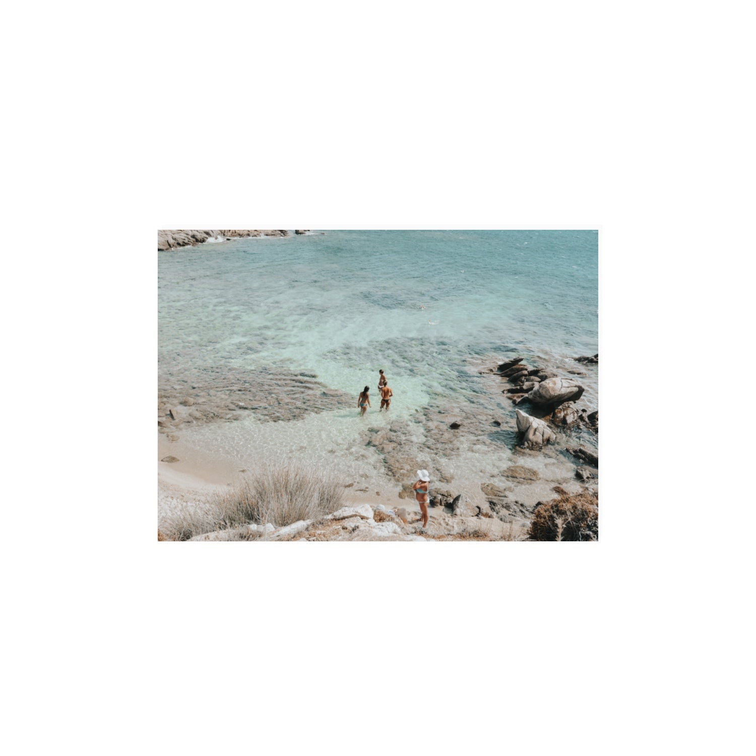 Easy On The Eyes Mykonos Greek island wall art A3, 42 x 29.7 cm unframed fine art canvas