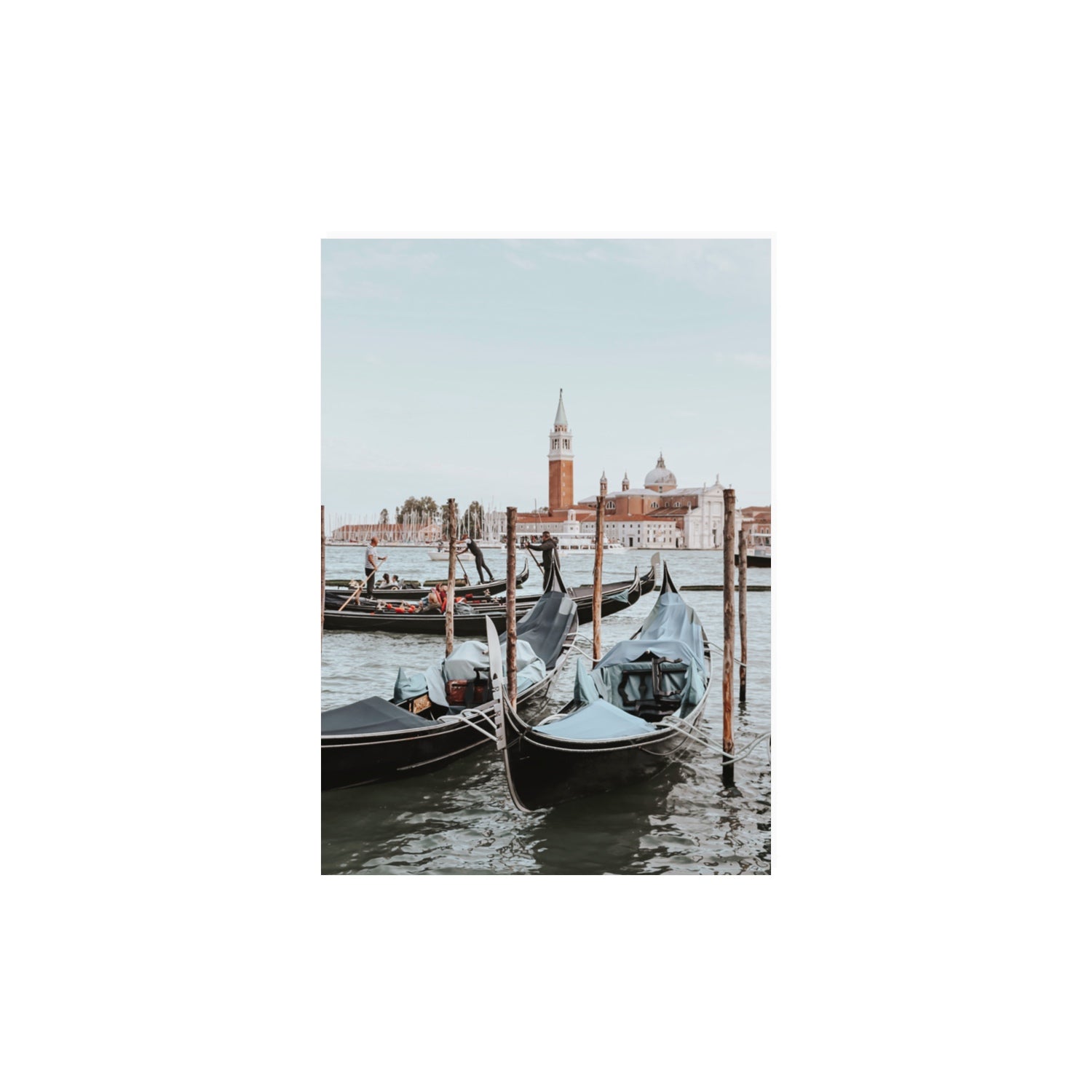 Italian Commute Venice Italian Mediterranean decor wall art A3, 42 x 29.7 cm unframed fine art canvas