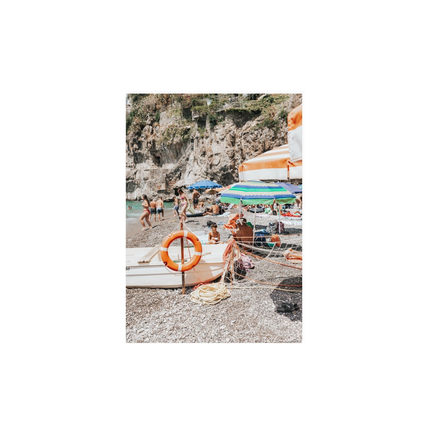 Il Ragazzo fine art print, Positano, Italy, A3 · 42 x 29.7 cm, Unframed, Fine Art Canvas