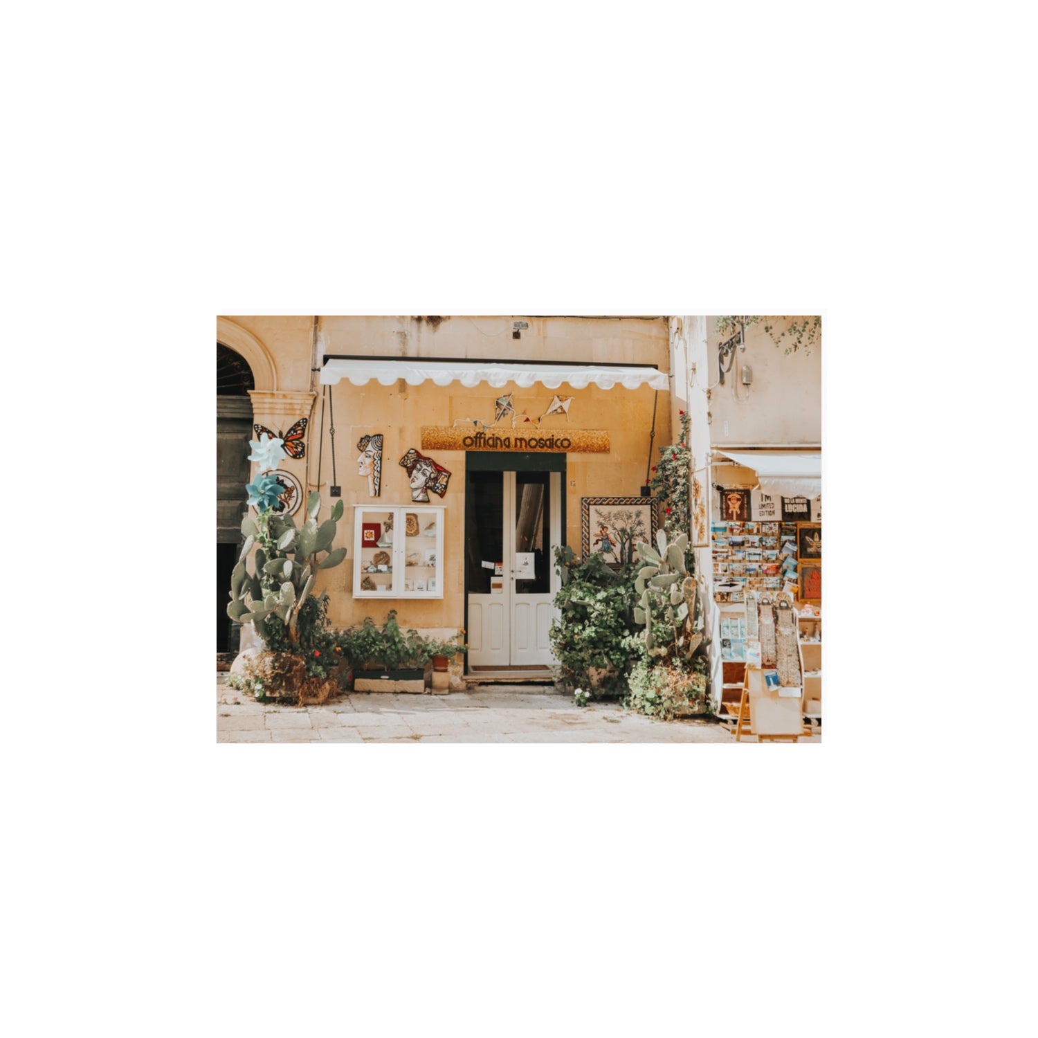 Mosaic Workshop Puglia Italian wall art A3, 42 x 29.7 cm unframed fine art canvas