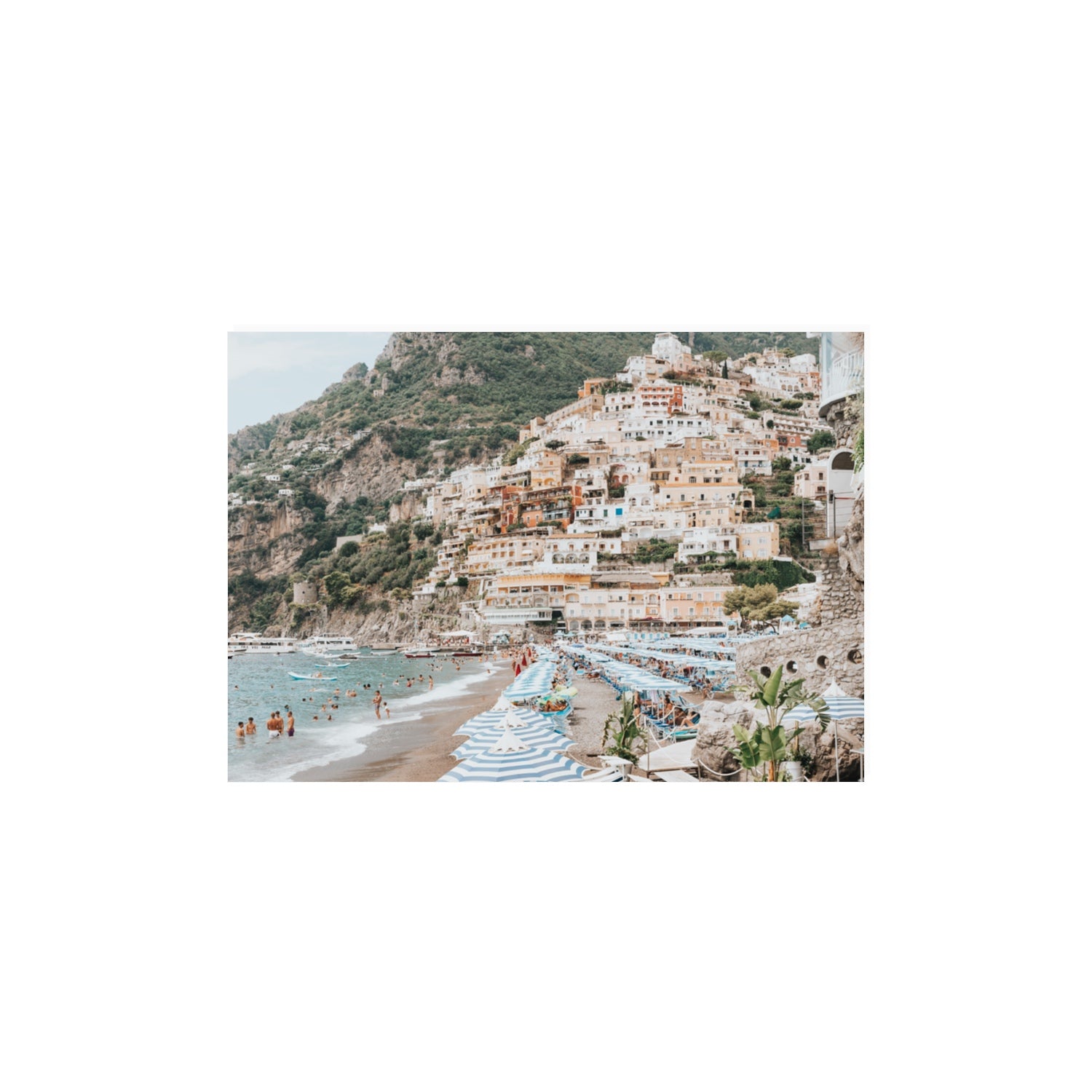 Villagio Sul Mare fine art print, Positano, Italy, A3 · 42 x 29.7 cm, Unframed, Fine Art Canvas