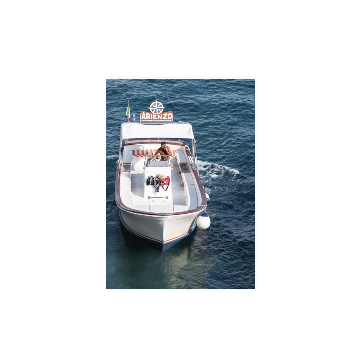 Pilota di Motoscafo fine art print, Positano, Italy, A3 · 42 x 29.7 cm, Unframed, Fine Art Canvas