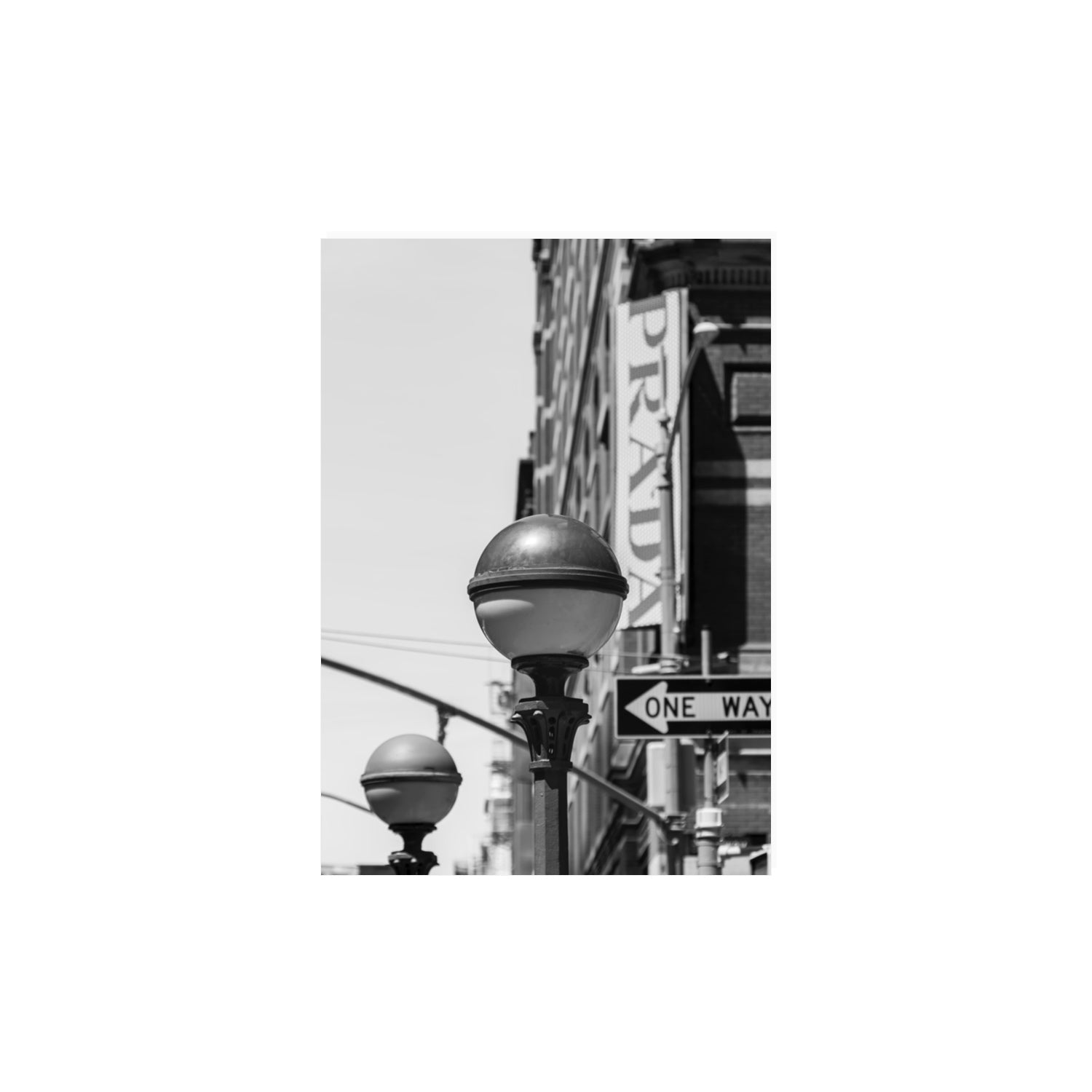 Subway Style New York NYC Black & White wall art A3, 42 x 29.7 cm unframed fine art canvas