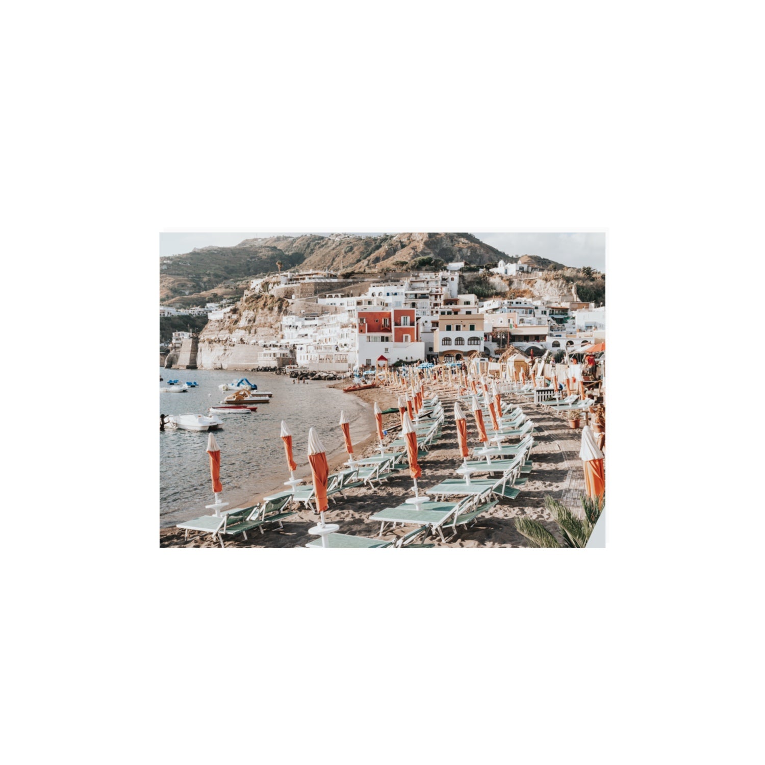 Sole Estivo Ischia Italian coastal wall art A3, 42 x 29.7 cm unframed fine art canvas