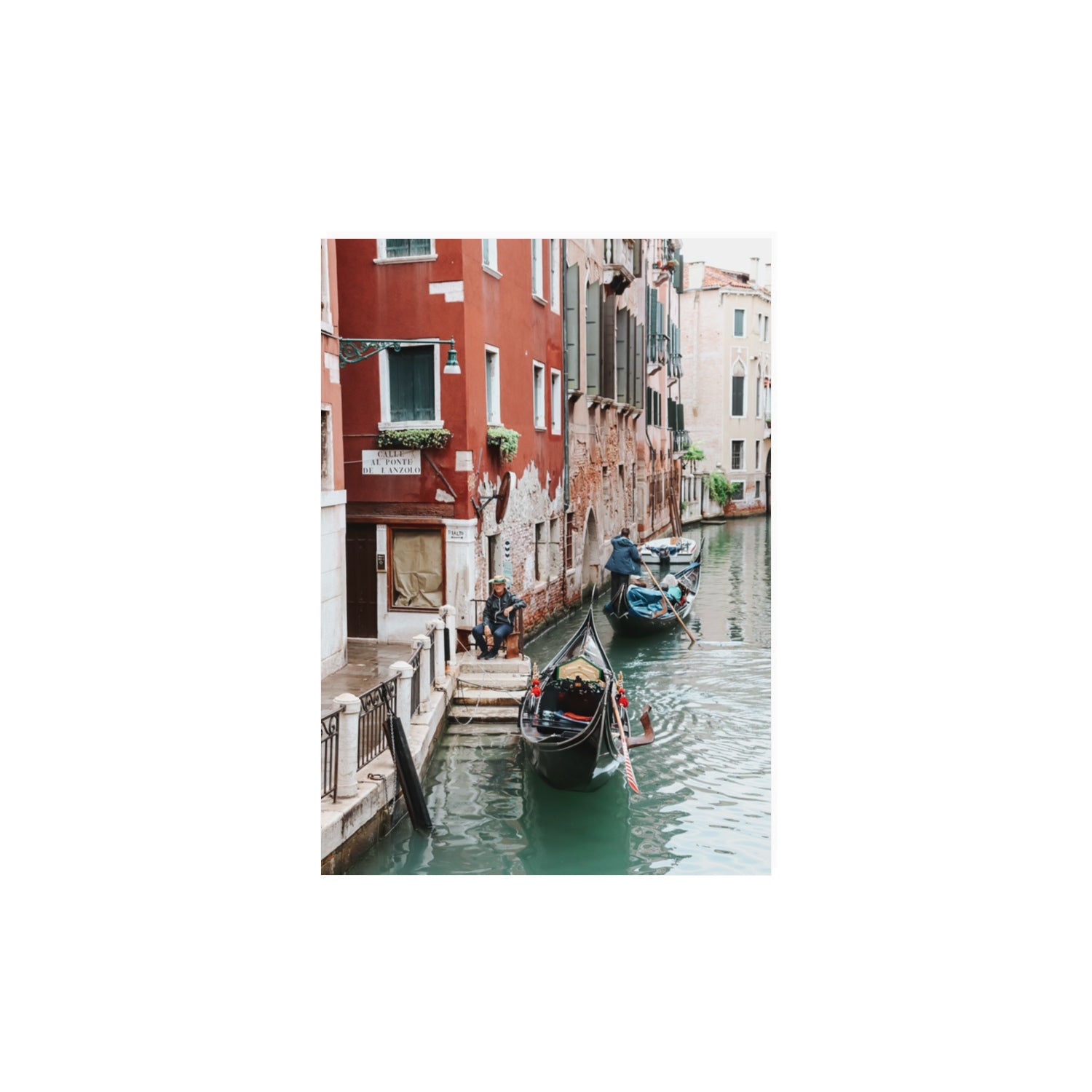 The Merchant Venice Canal Italian wall art A3, 42 x 29.7 cm unframed fine art canvas