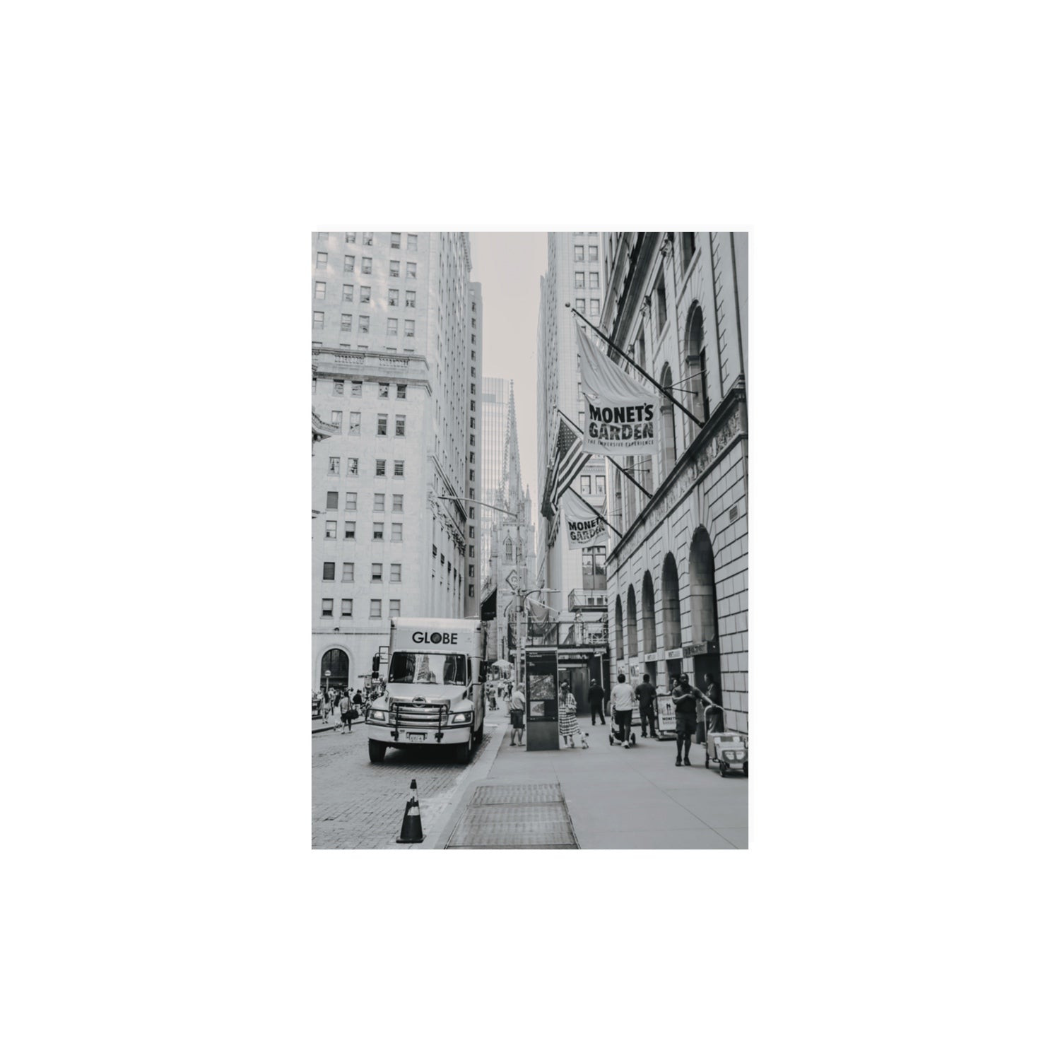 Metropolitan Monotone New York NYC Black & White wall art A3, 42 x 29.7 cm unframed fine art canvas