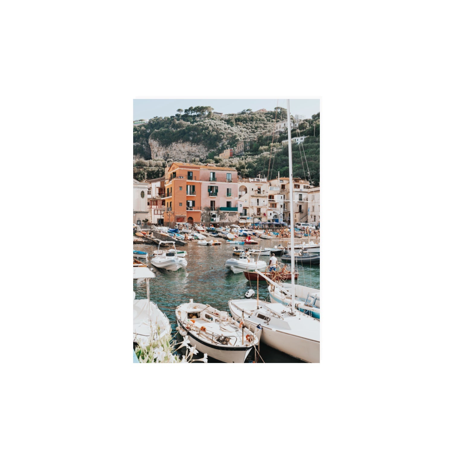 Marina Grande Sorrento coastal Italian wall art A3, 42 x 29.7 cm unframed fine art canvas