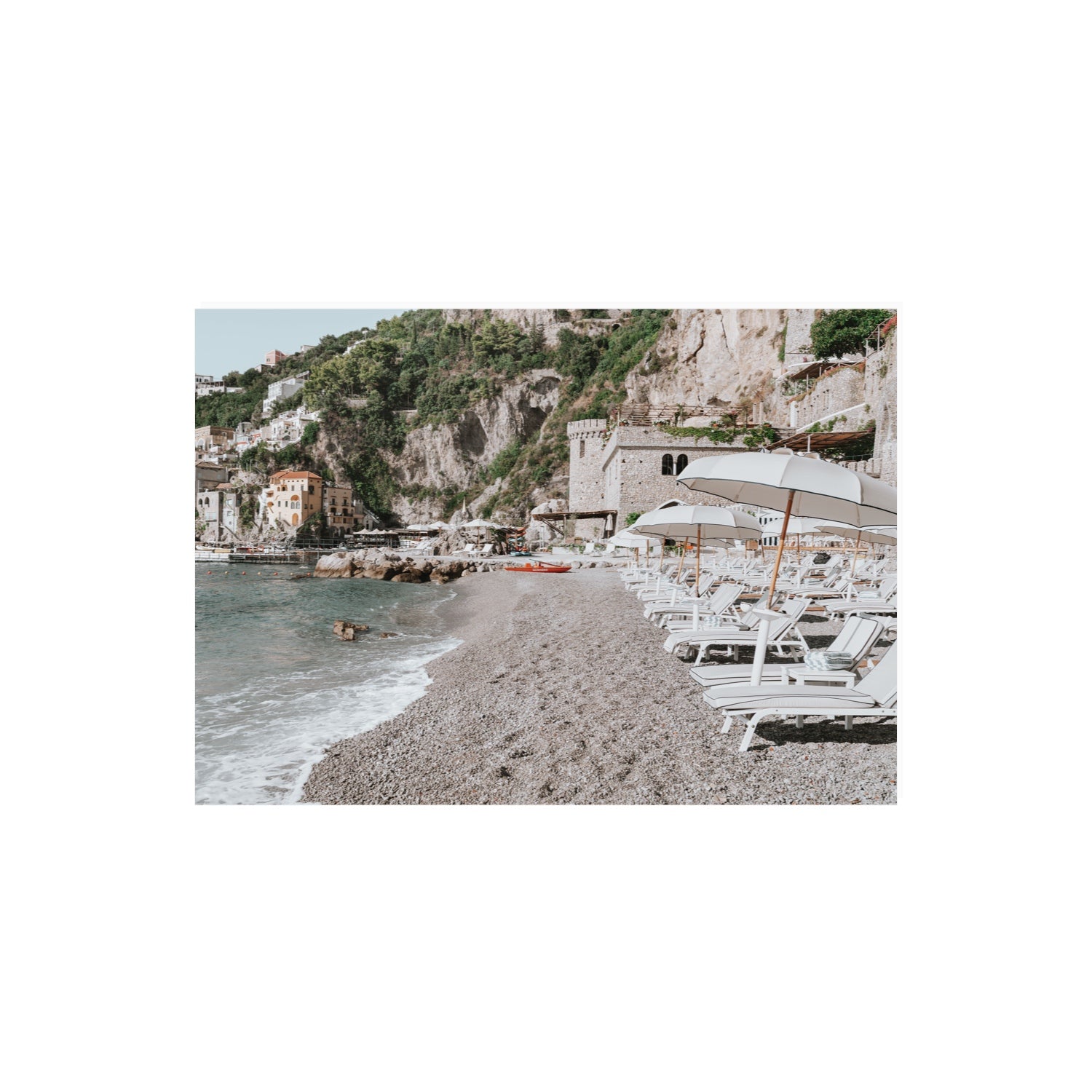 Borgo Santandrea fine art print, Amalfi, Italy, A2 · 59.4 x 42 cm, Unframed, Fine Art Canvas