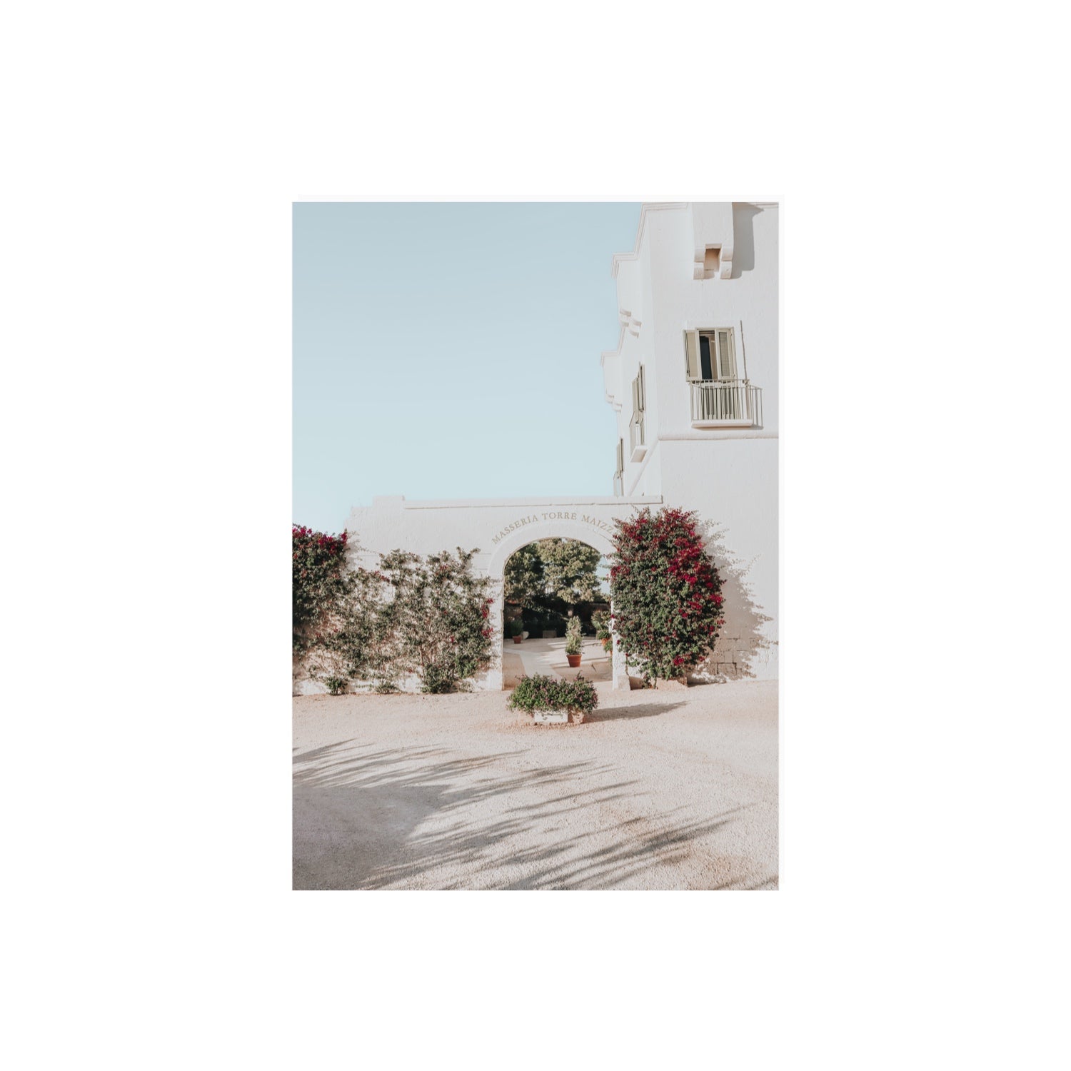 Villa Retreat fine art print, Puglia, Italy, A2 · 59.4 x 42 cm, Unframed, Fine Art Canvas