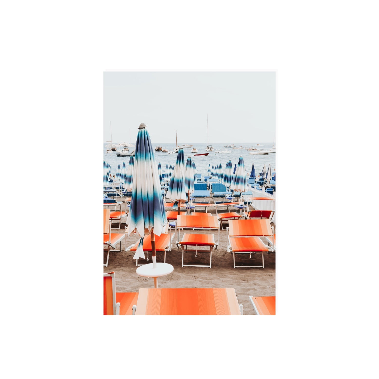 Orange Crush fine art print, Positano, Italy, A2 · 59.4 x 42 cm, Unframed, Fine Art Canvas