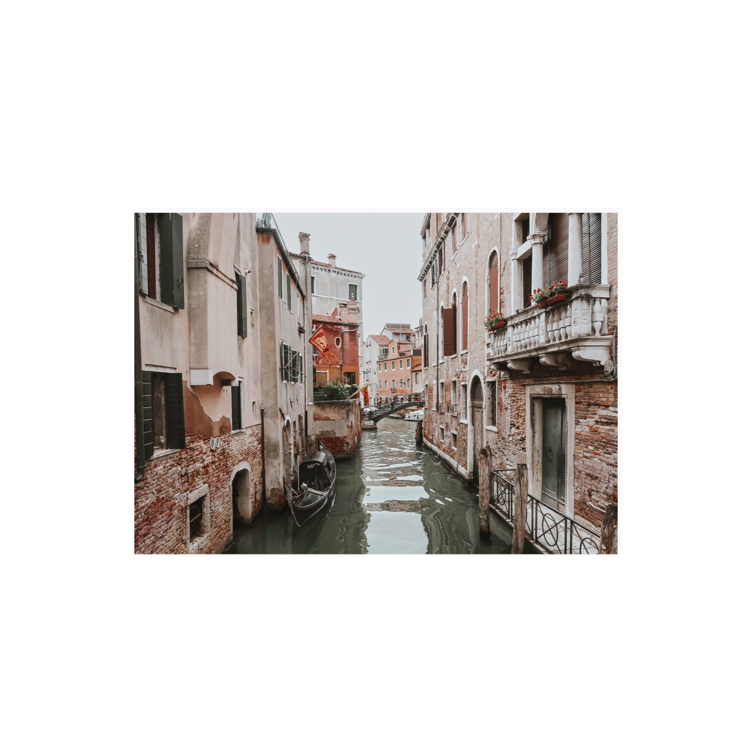 Venetian Gothic Venice Canal Italian wall art A2, 59.4 x 42 cm unframed fine art canvas