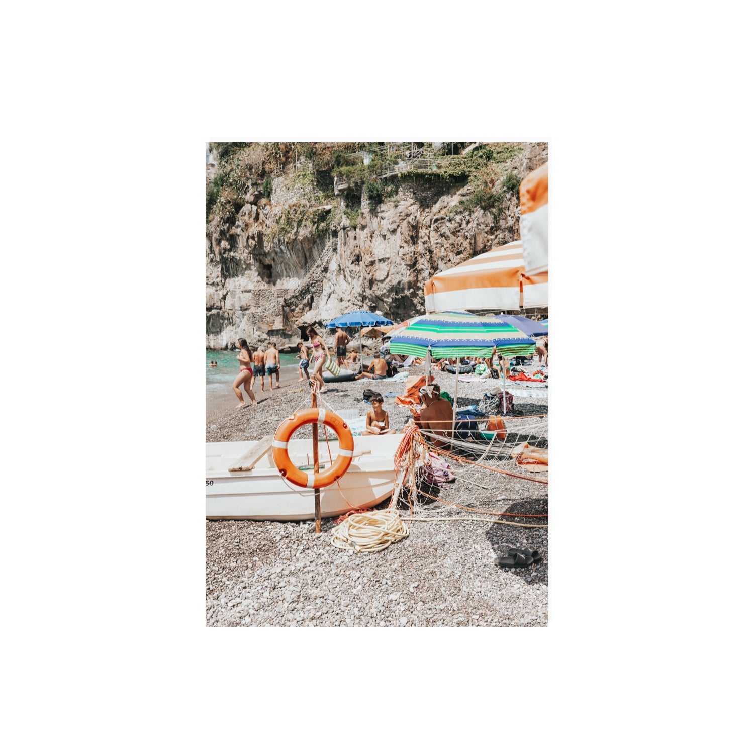 Il Ragazzo fine art print, Positano, Italy, A2 · 59.4 x 42 cm, Unframed, Fine Art Canvas