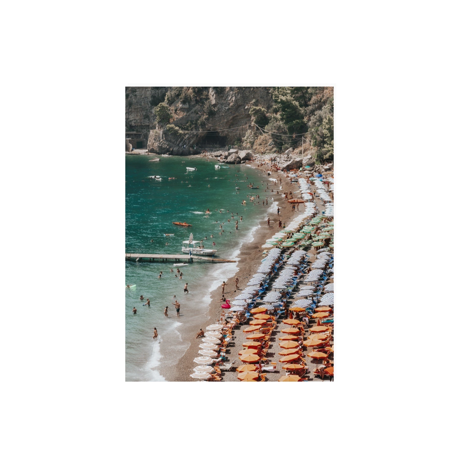 Ocean's Playground Positano decor wall art A2, 59.4 x 42 cm unframed fine art canvas