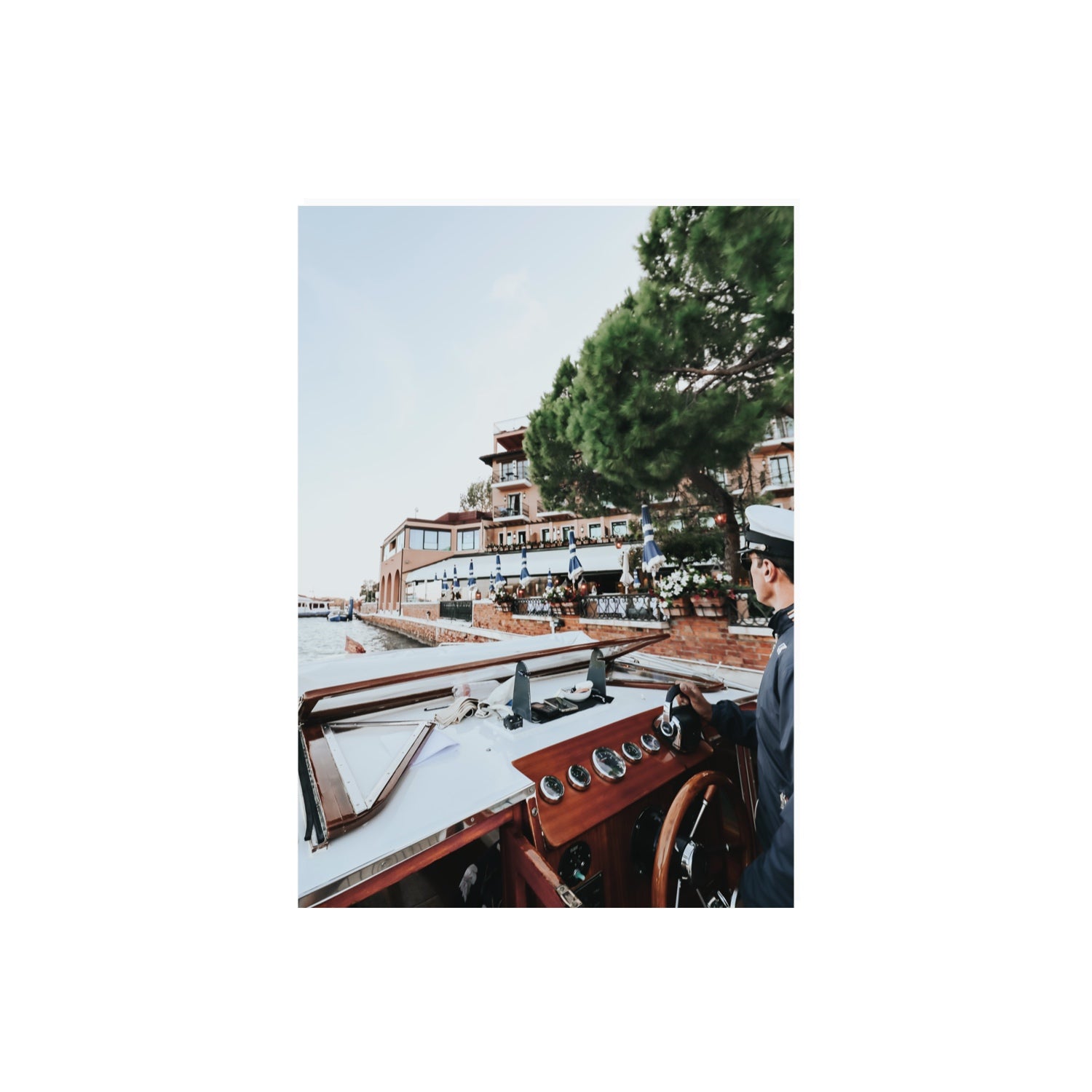 The Driver Venice Canal Italian wall art A2, 59.4 x 42 cm unframed fine art canvas