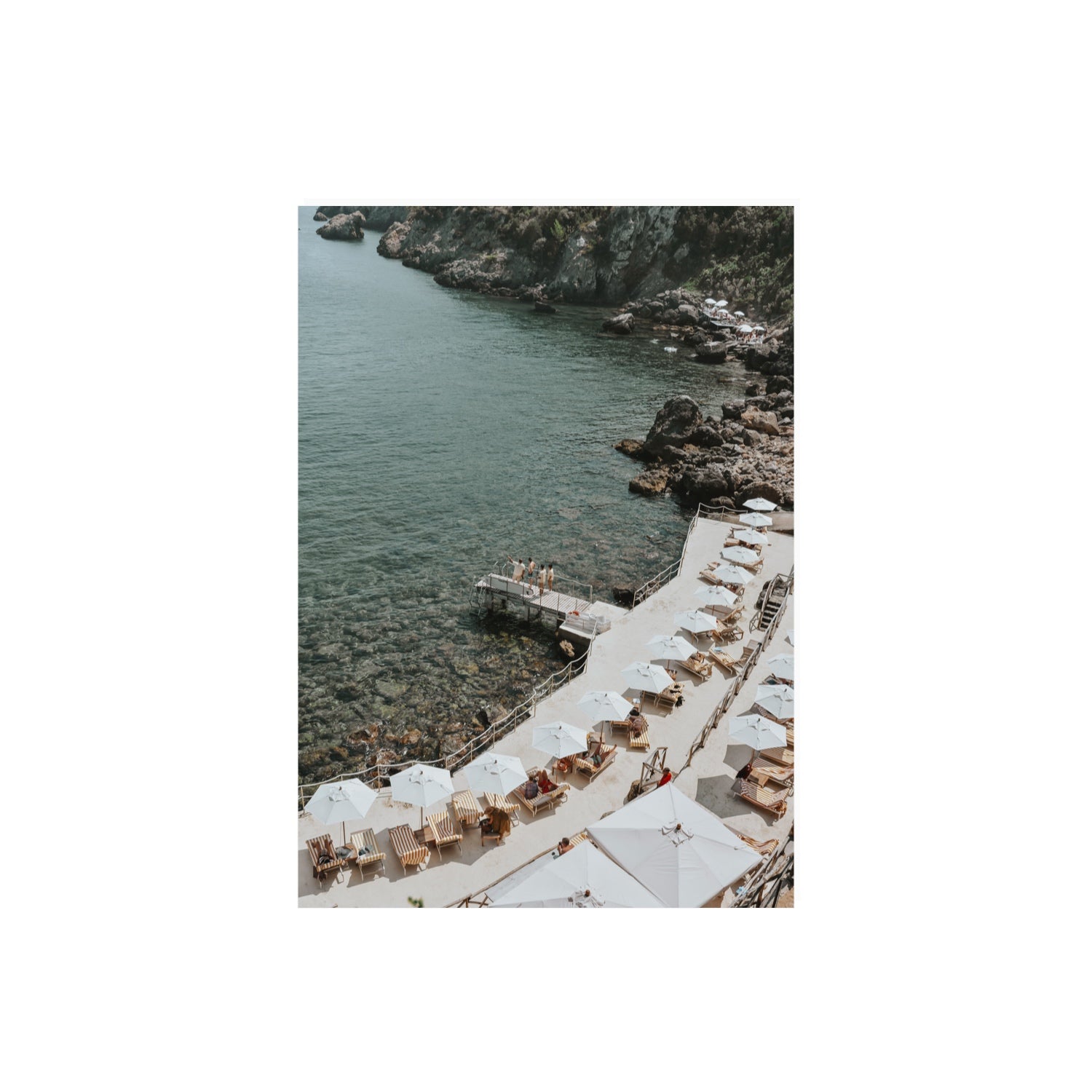 Pier Perspectives Tuscany coastal Italian wall art A2, 59.4 x 42 cm unframed fine art canvas