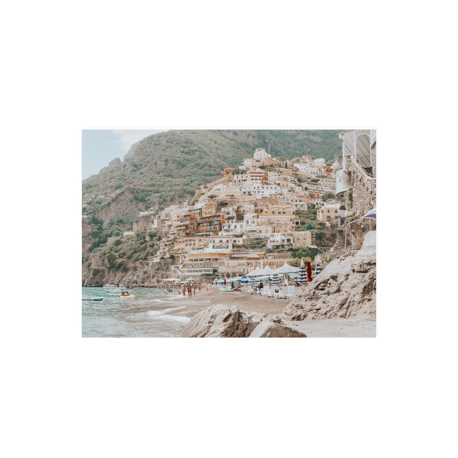 Sogno di Positano fine art print, Positano, Italy, A2 · 59.4 x 42 cm, Unframed, Fine Art Canvas