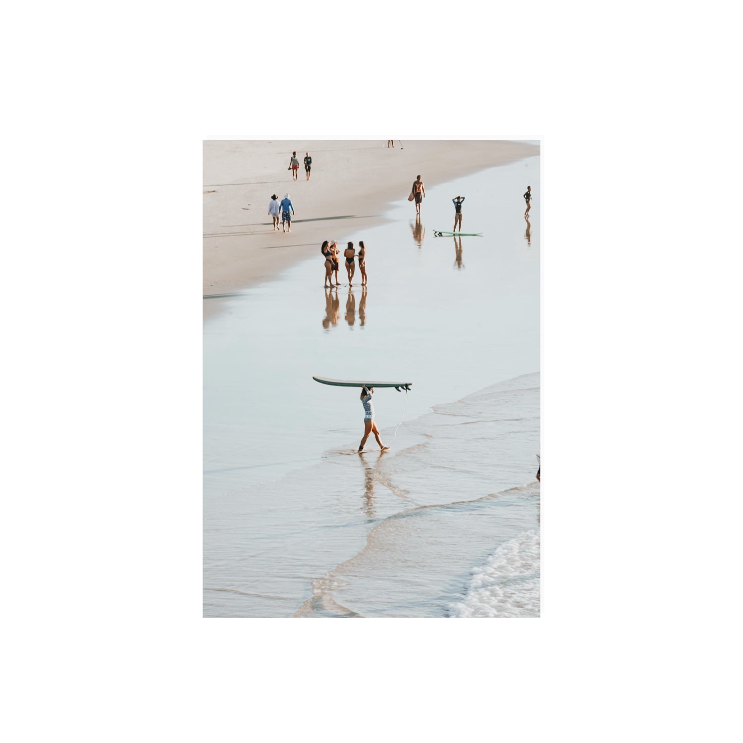 Bailey Byron Bay beach coastal decor wall art A2, 59.4 x 42 cm unframed fine art canvas