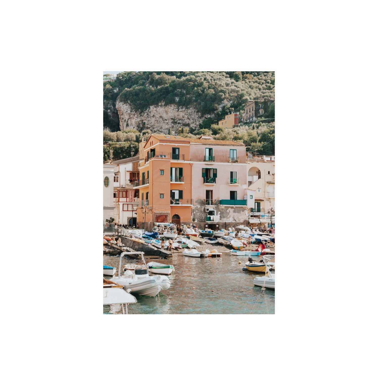 Boatyard Bliss fine art print, Sorrento, Italy, A2 · 59.4 x 42 cm, Unframed, Fine Art Canvas