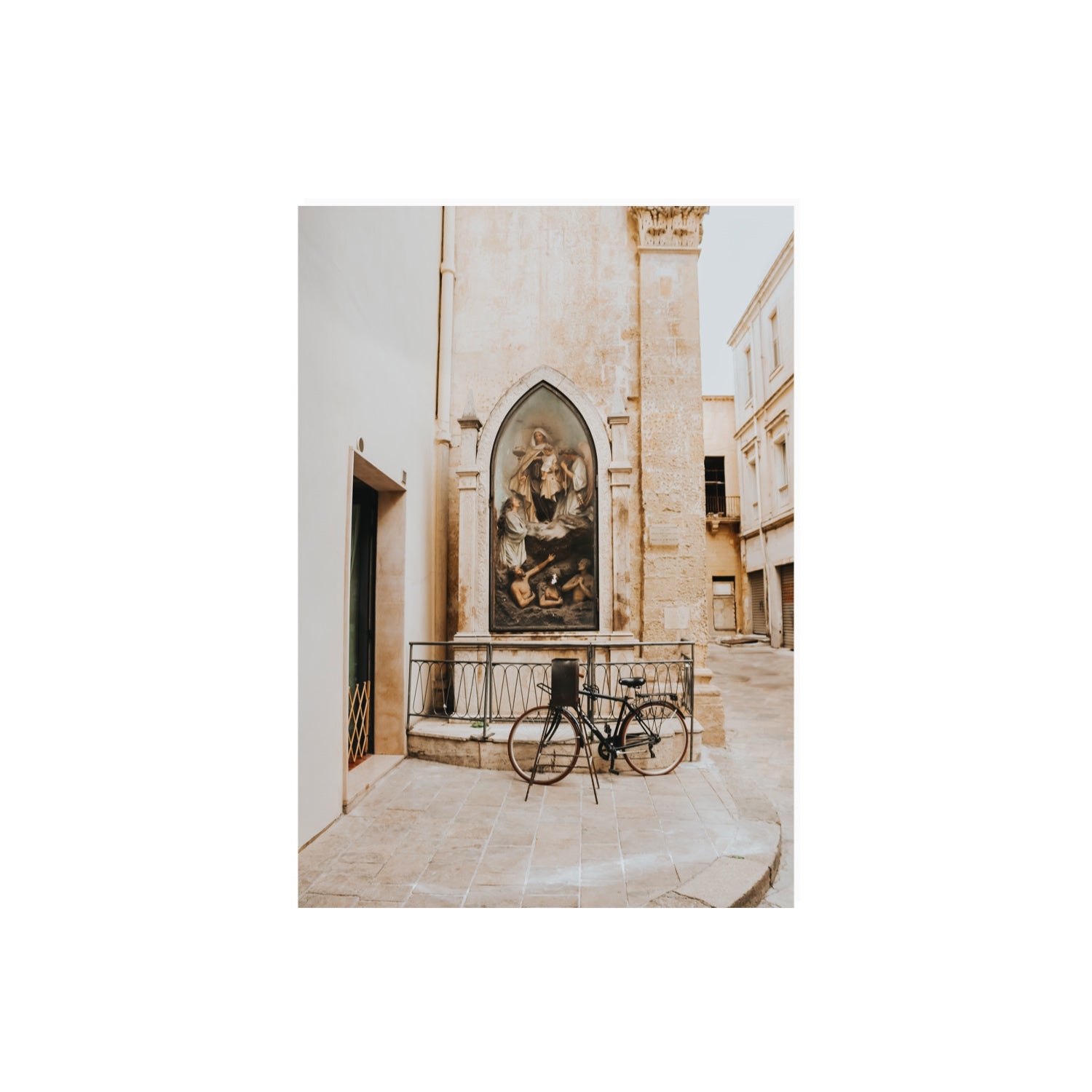 La Chiesa Puglia Otranto Italian wall art A2, 59.4 x 42 cm unframed fine art canvas