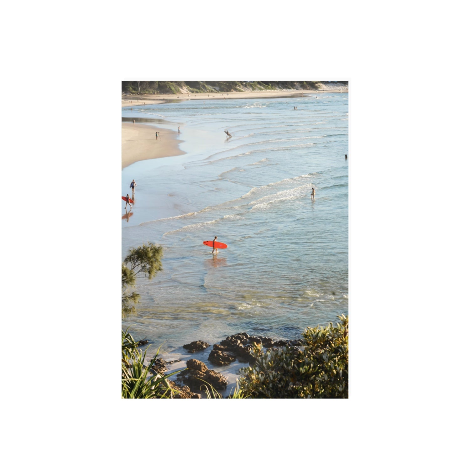 Seclusion Byron Bay Surf coastal wall art 70 x 50 cm unframed fine art canvas