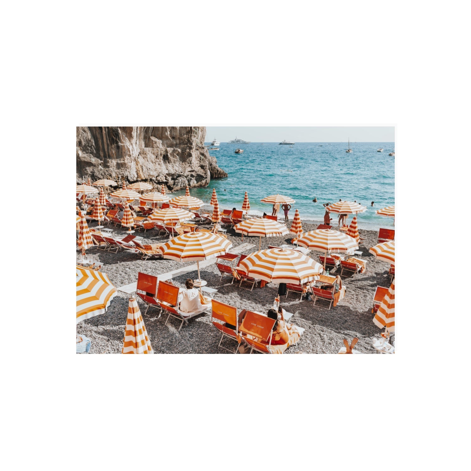 Mango Sorbet Positano Italian Mediterranean decor wall art 70 x 50 cm unframed fine art canvas
