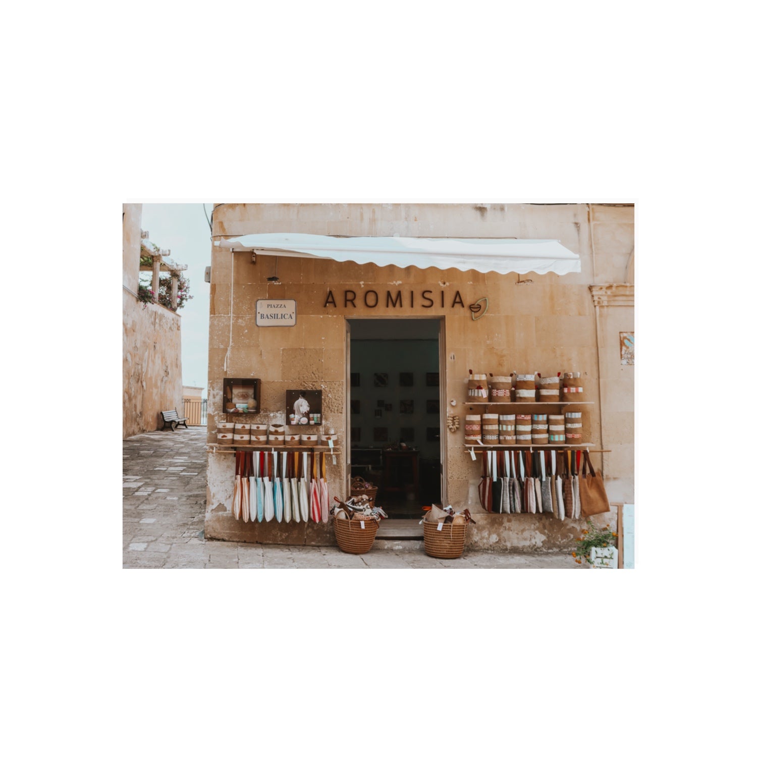 Aromisia Puglia Otranto Italian wall art 70 x 50 cm unframed fine art canvas