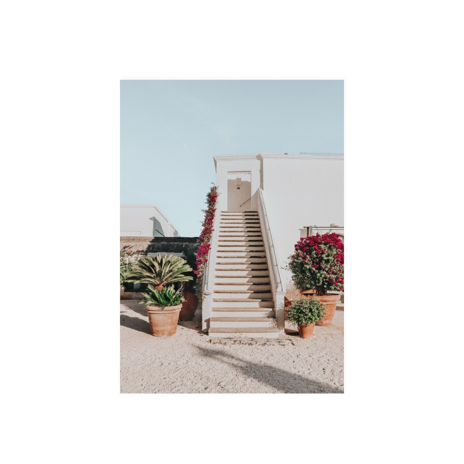 Tranquil Ascent Puglia Italian wall art 70 x 50 cm unframed fine art canvas