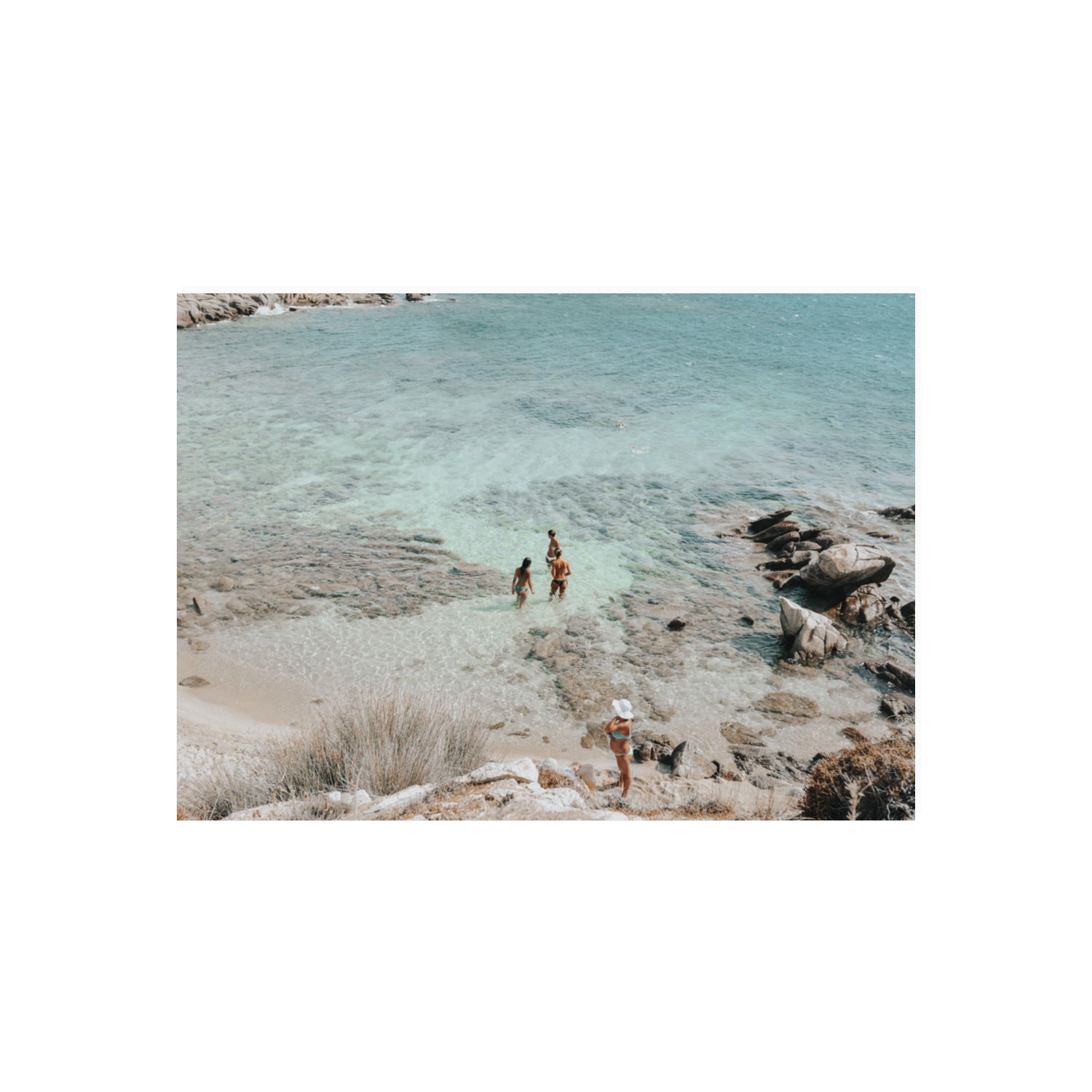 Easy On The Eyes Mykonos Greek island wall art 70 x 50 cm unframed fine art canvas