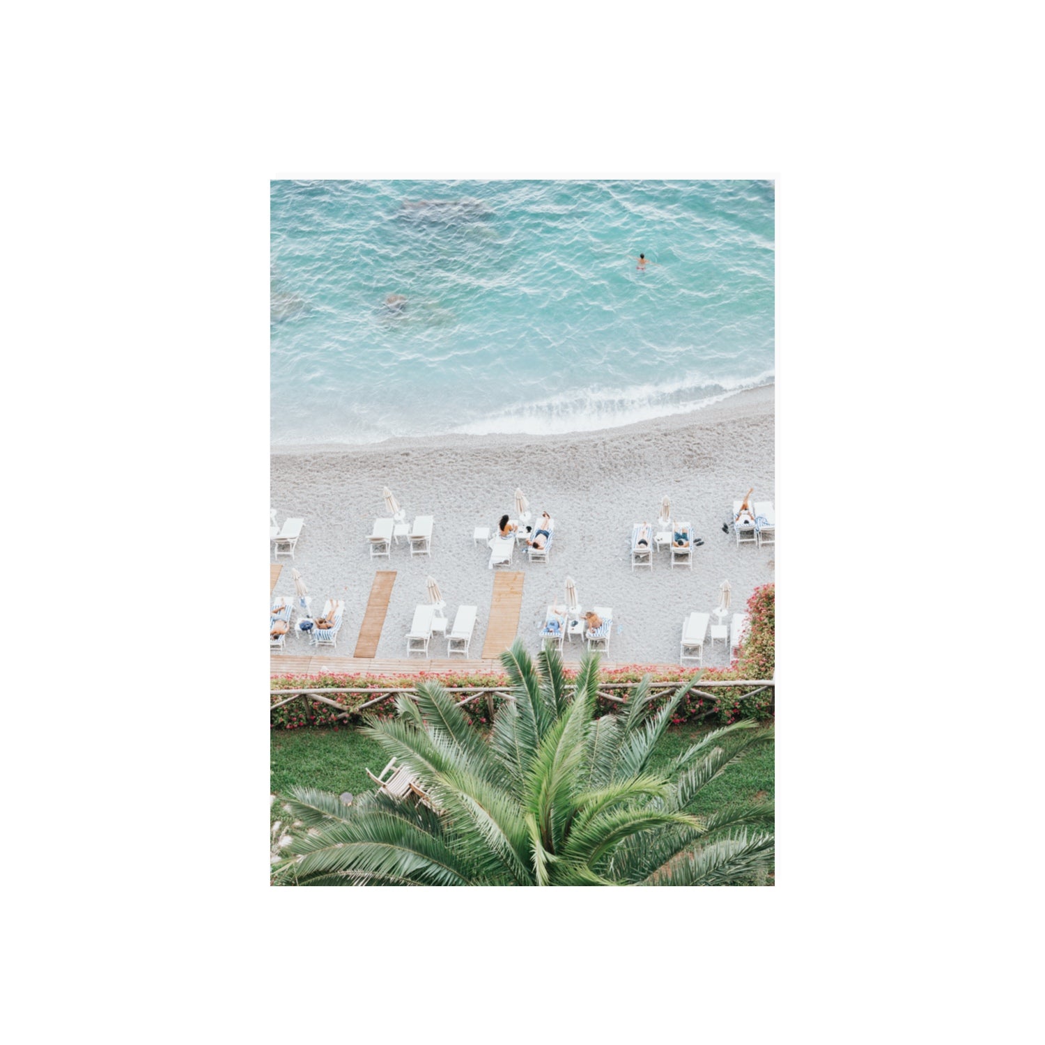 Paradiso Amalfi Mediterranean wall art 70 x 50 cm unframed fine art canvas