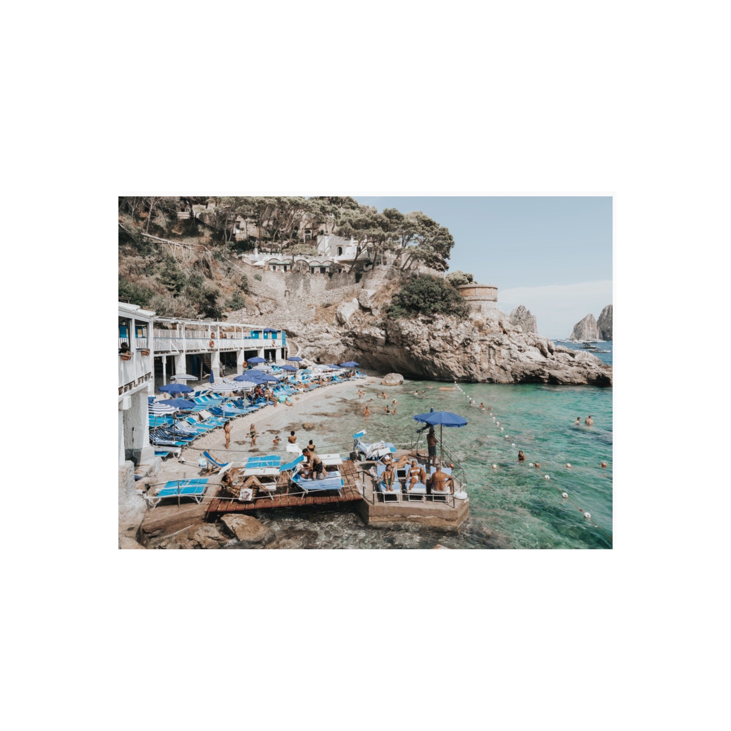 Vita Bella fine art print, Capri, Italy, 70 x 50 cm, Unframed, Fine Art Canvas