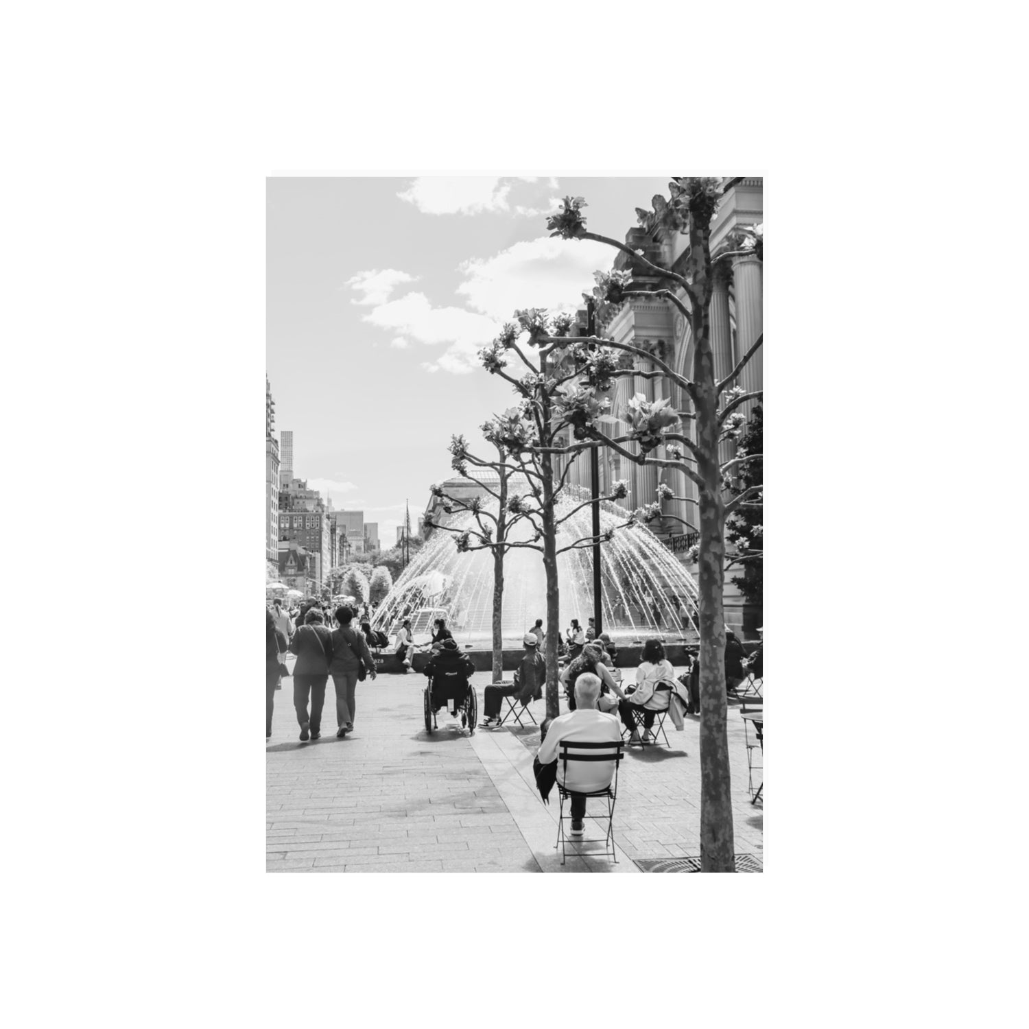Luminary Noir New York NYC Black & White wall art 70 x 50 cm unframed fine art canvas