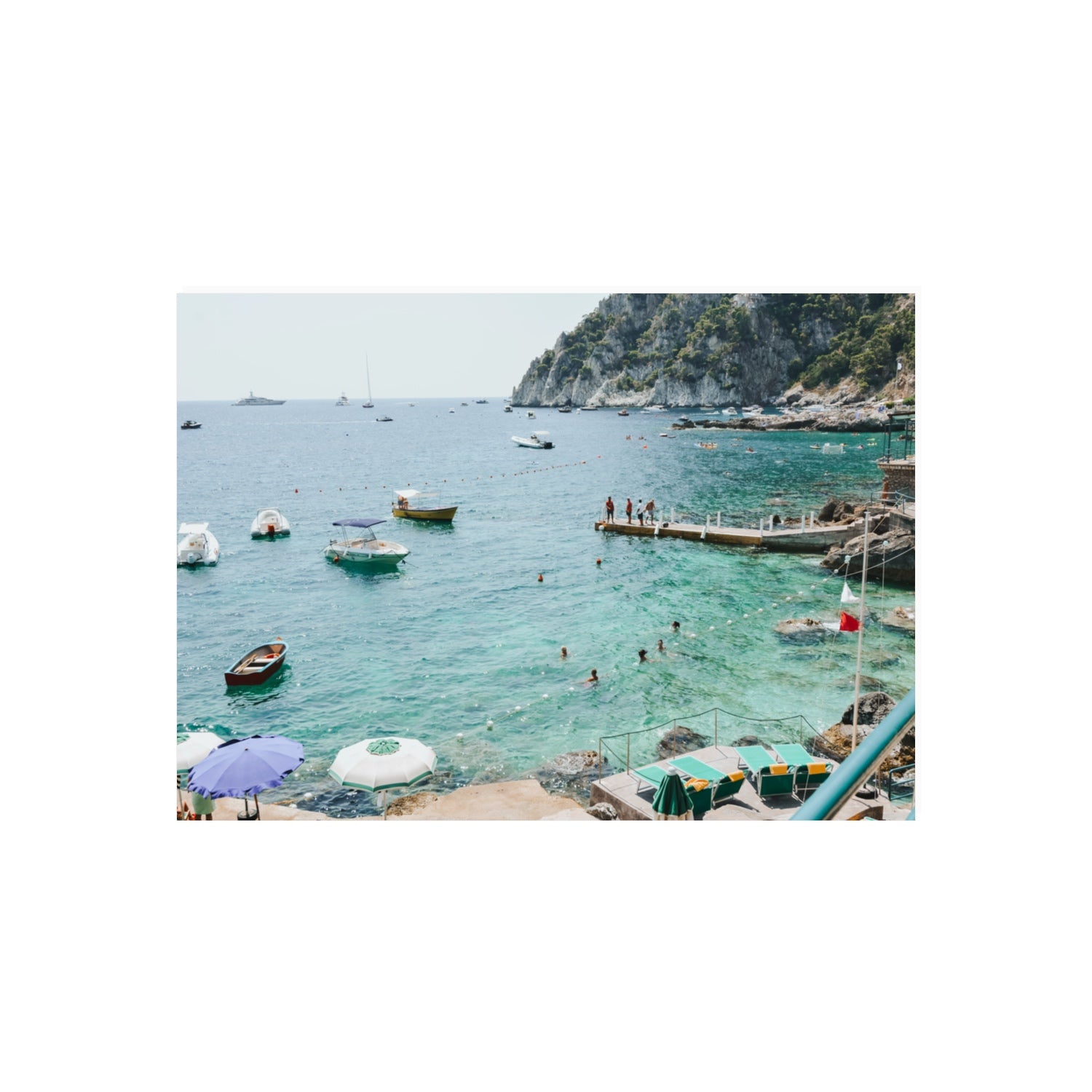 Delizia Pomeridiana Capri coastal wall art 70 x 50 cm unframed fine art canvas