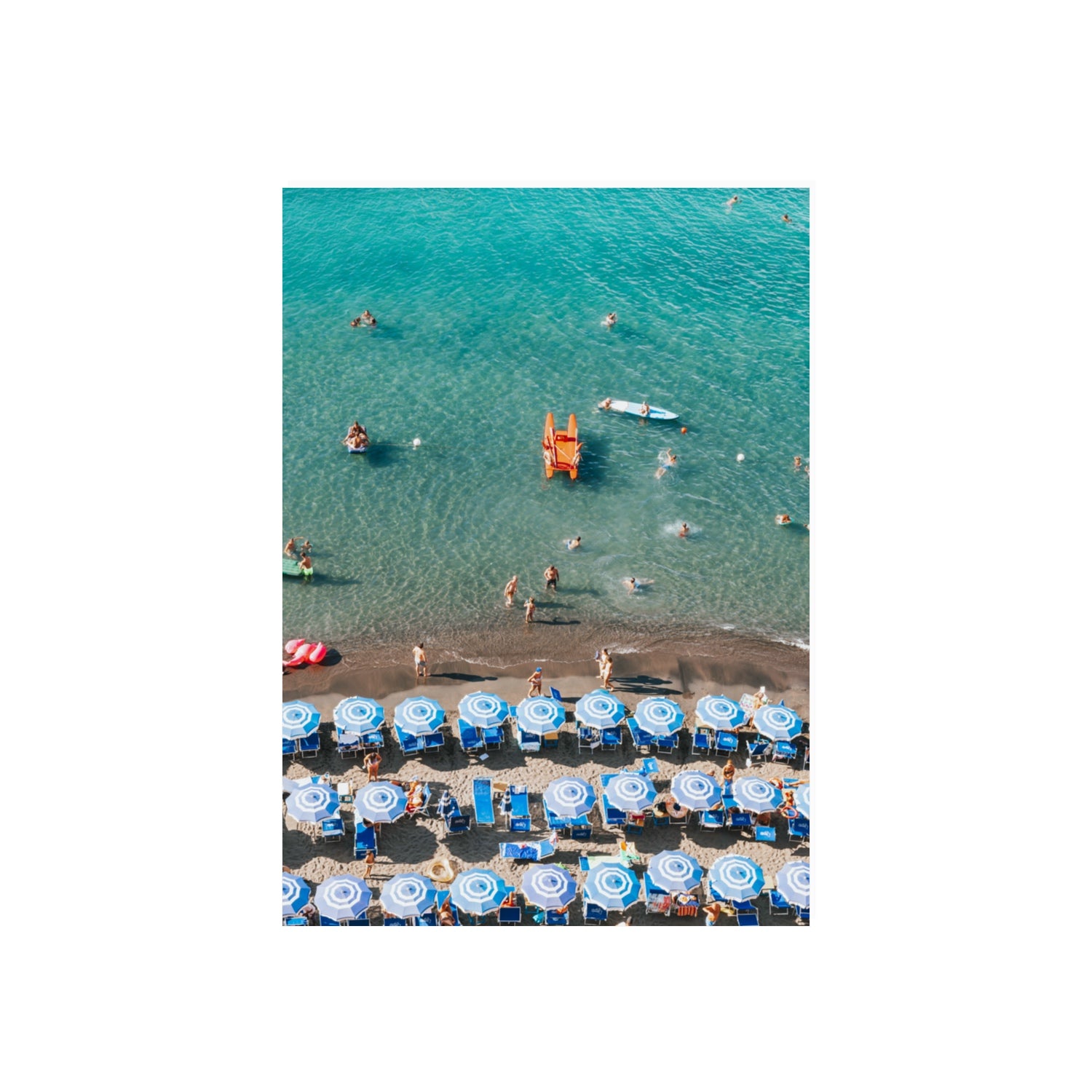 Aquamarine Oasis Sorrento Italian coastal wall art 70 x 50 cm unframed fine art canvas
