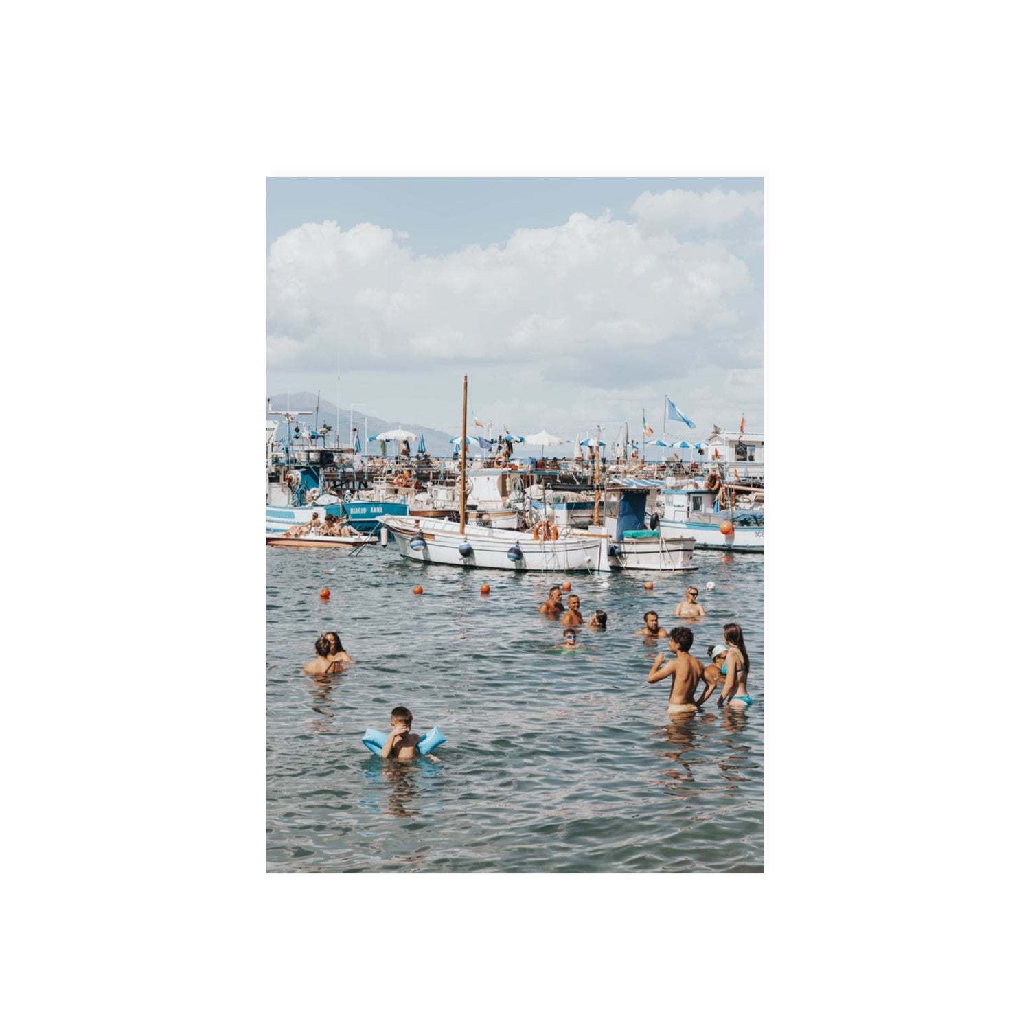 Vacanze Italiane Sorrento Italian coastal wall art 70 x 50 cm unframed fine art canvas