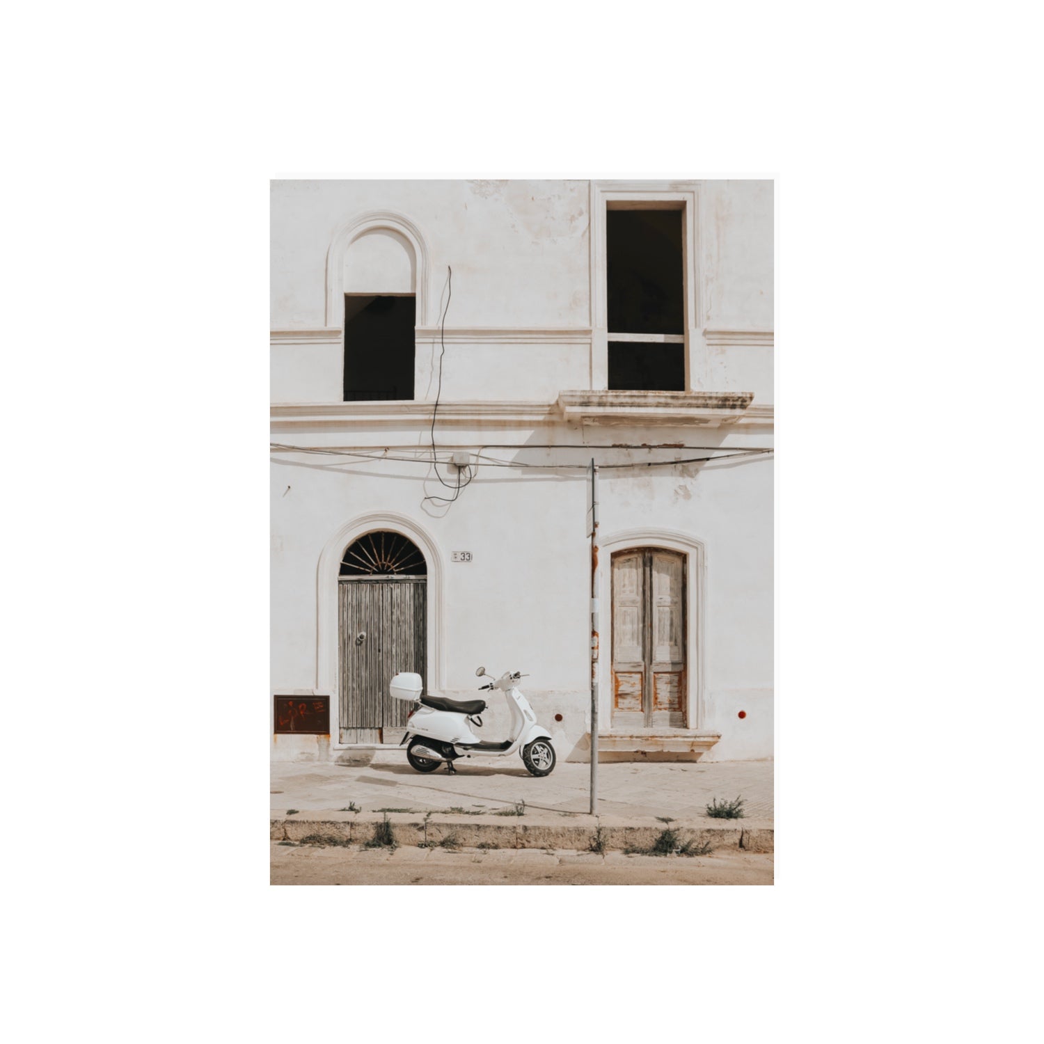 Radiant Ride fine art print, Puglia, Italy, 70 x 50 cm, Unframed, Fine Art Canvas