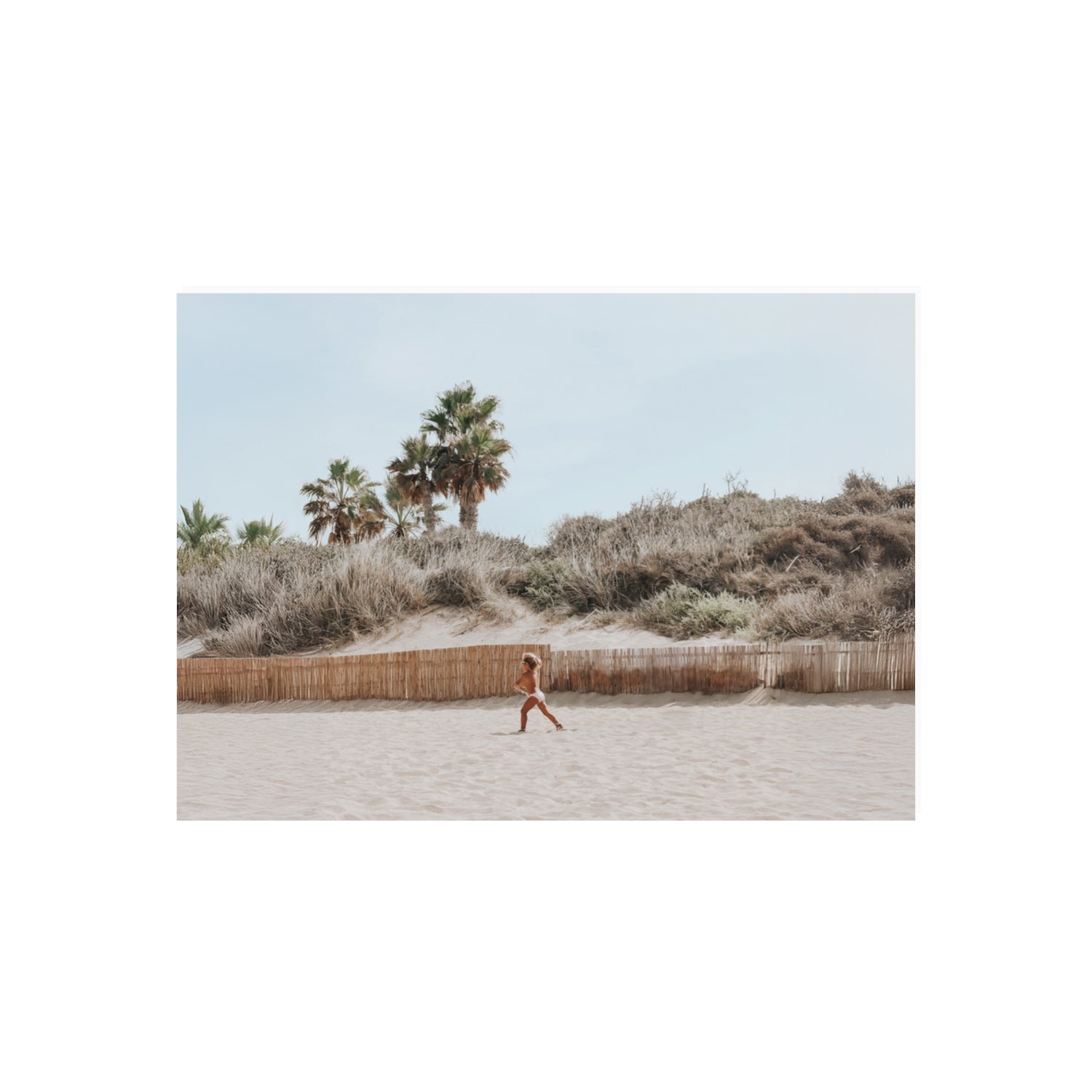 Ragazza Da Spiaggia Puglia beach Italian fine art print 70 x 50 cm unframed fine art canvas