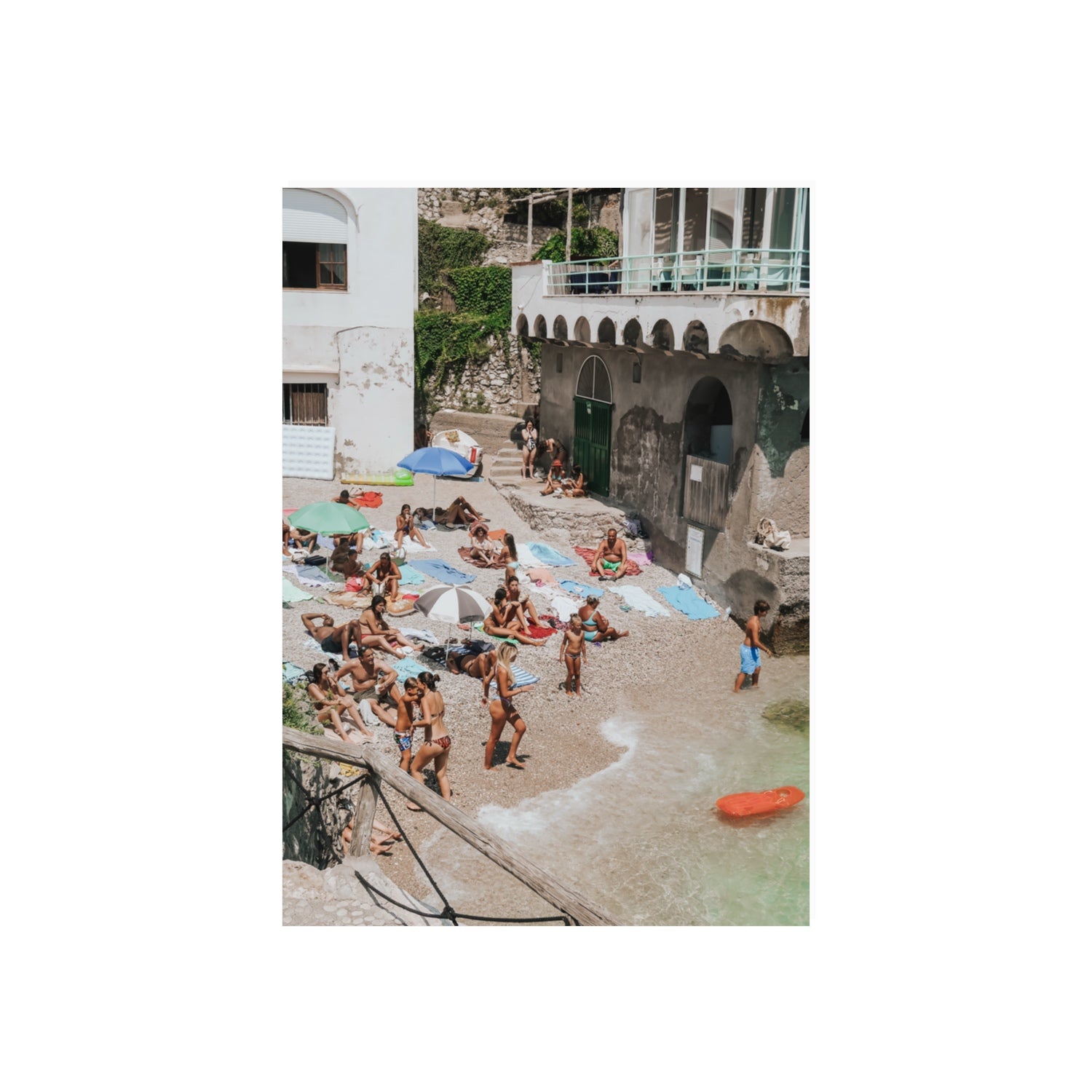 The Sunbathers Oasis fine art print, Capri, Italy, 70 x 50 cm, Unframed, Fine Art Canvas