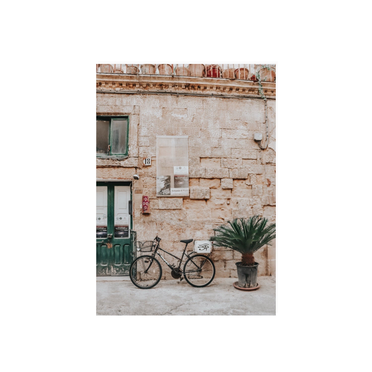 Salento Streets Puglia Lecce Italian wall art 70 x 50 cm unframed fine art canvas