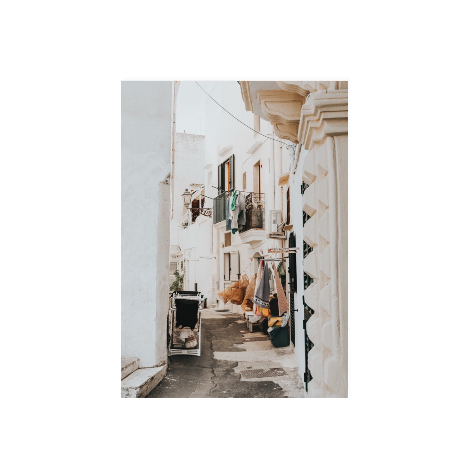 Hanging Harmony Puglia Italian wall art 70 x 50 cm unframed fine art canvas