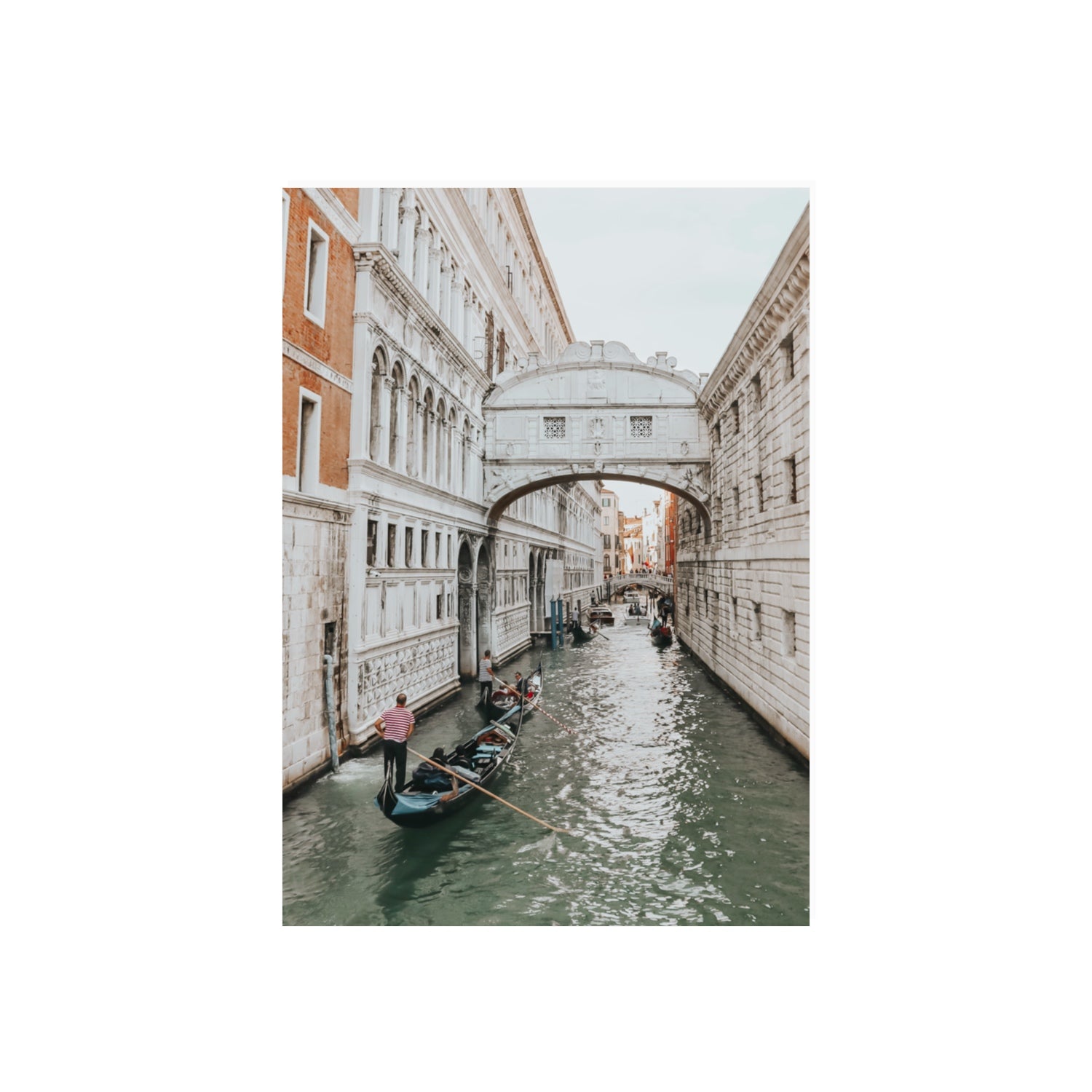Bridge of Sighs Venice Gondola Italian wall art 70 x 50 cm unframed fine art canvas