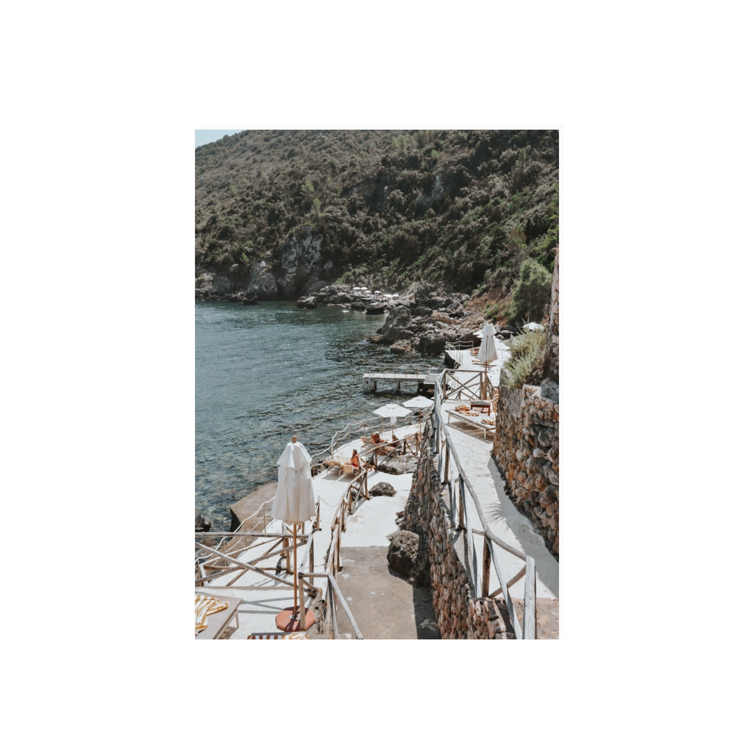 L'Estate Tuscany coastal Italian wall art 70 x 50 cm unframed fine art canvas