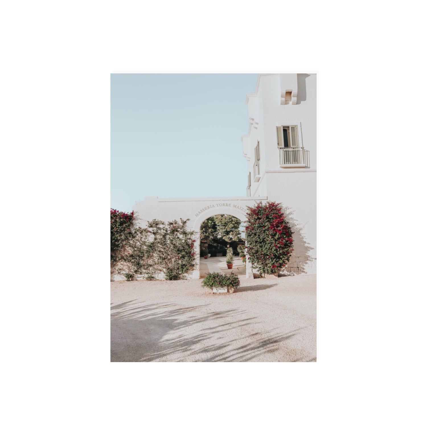 Villa Retreat fine art print, Puglia, Italy, 70 x 50 cm, Unframed, Fine Art Canvas
