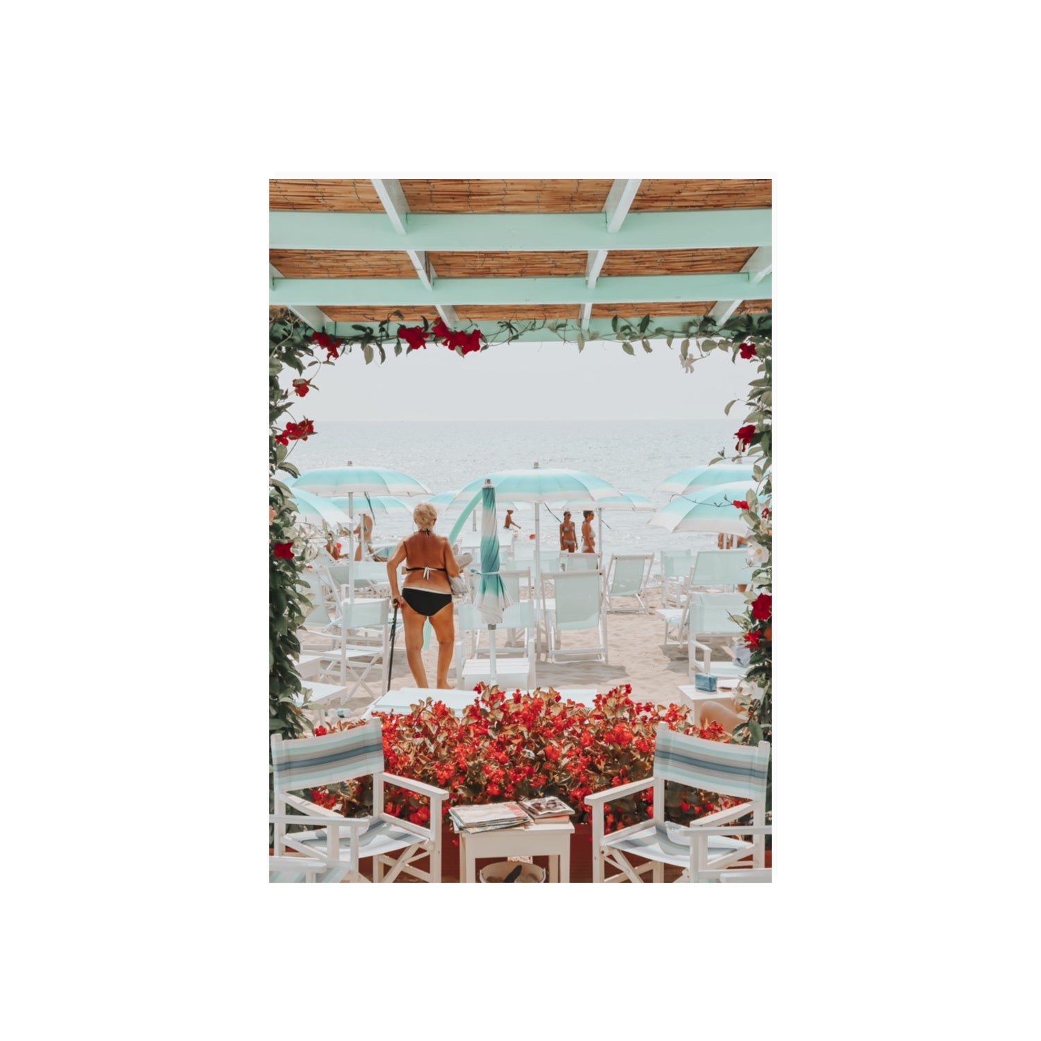 Nonna's Italian Escape Alassio Italian wall art 70 x 50 cm unframed fine art canvas