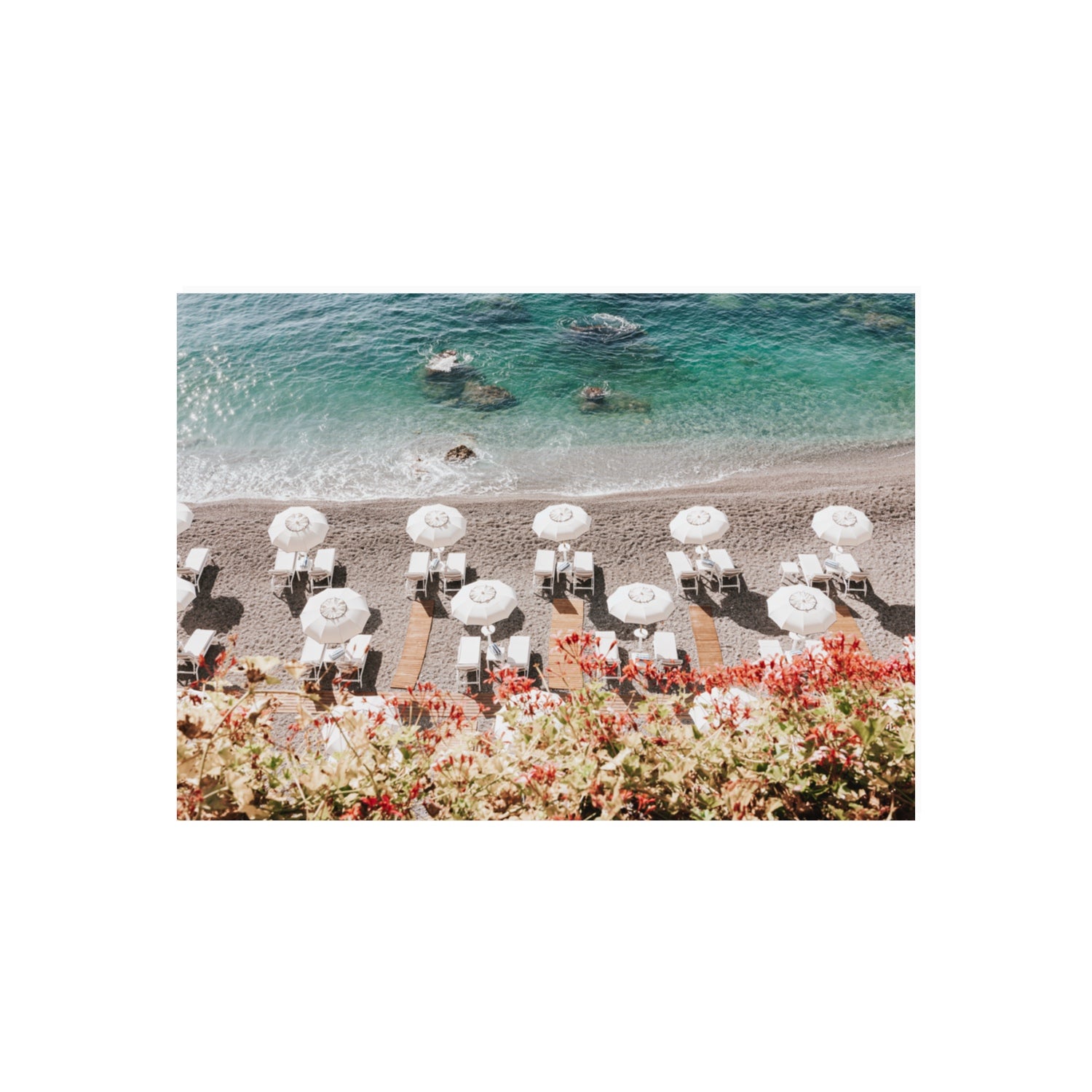 Coastal Charms fine art print, Amalfi, Italy, 70 x 50 cm, Unframed, Fine Art Canvas