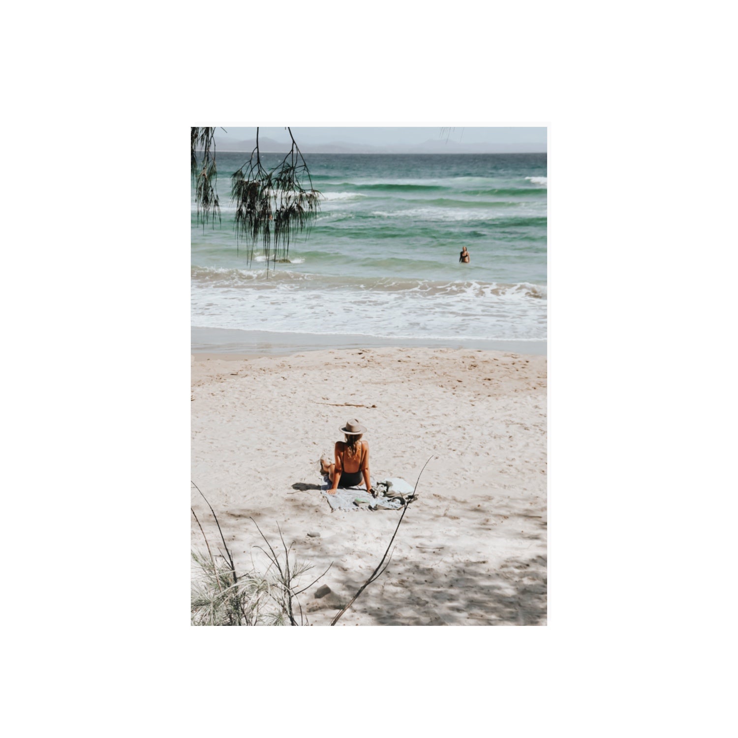 Take It Easy Byron Bay beach coastal decor wall art 70 x 50 cm unframed fine art canvas