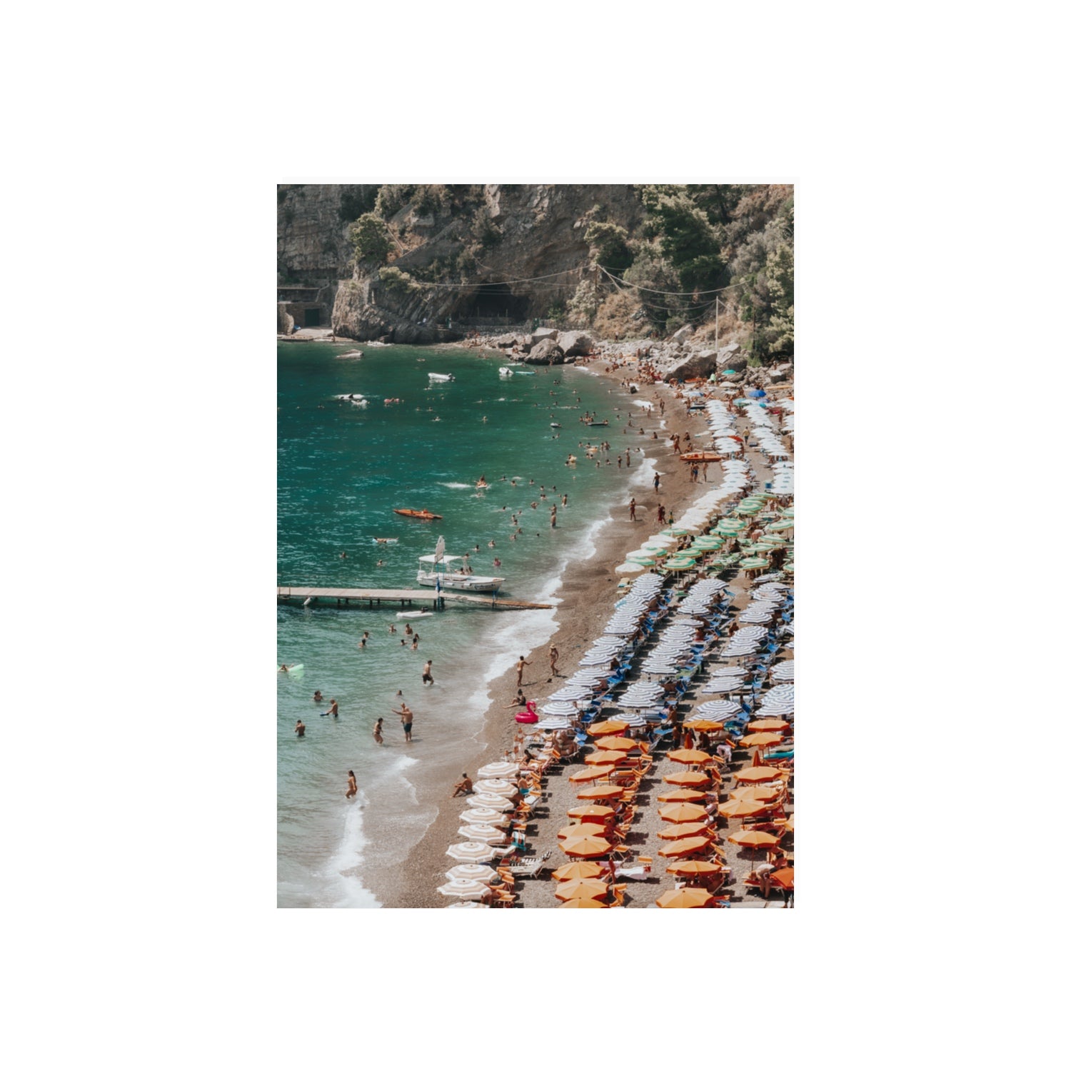 Ocean's Playground Positano decor wall art 70 x 50 cm unframed fine art canvas