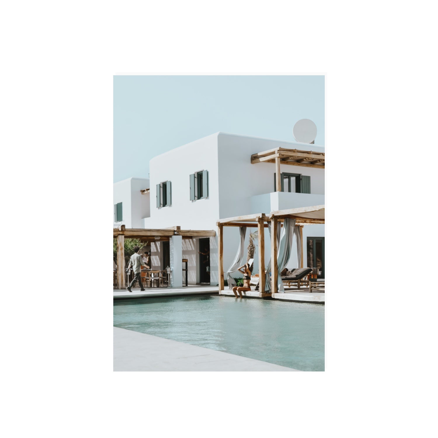 Aphrodite Mykonos Greek island wall art 70 x 50 cm unframed fine art canvas