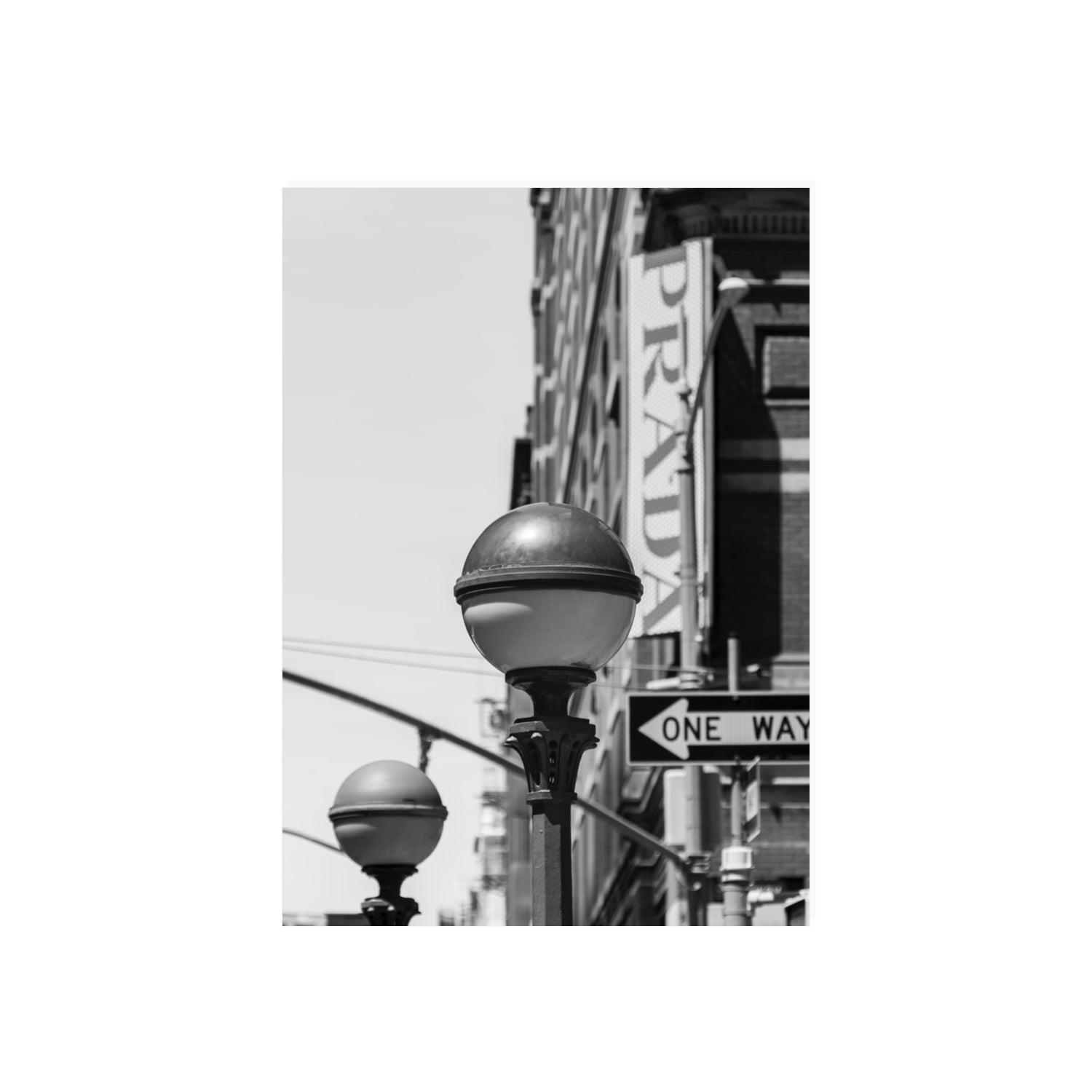 Subway Style New York NYC Black & White wall art 70 x 50 cm unframed fine art canvas