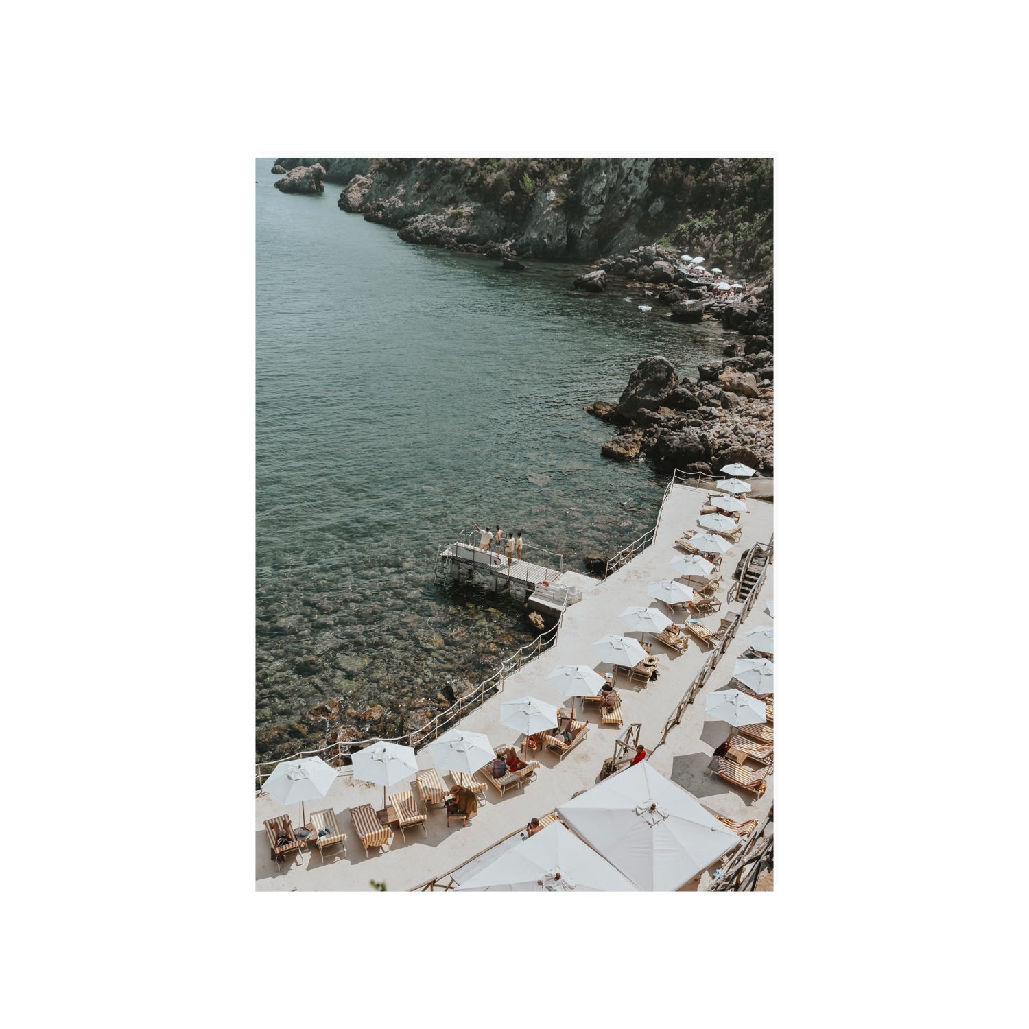 Pier Perspectives Tuscany coastal Italian wall art A1, 84.1 x 59.4 cm unframed fine art canvas