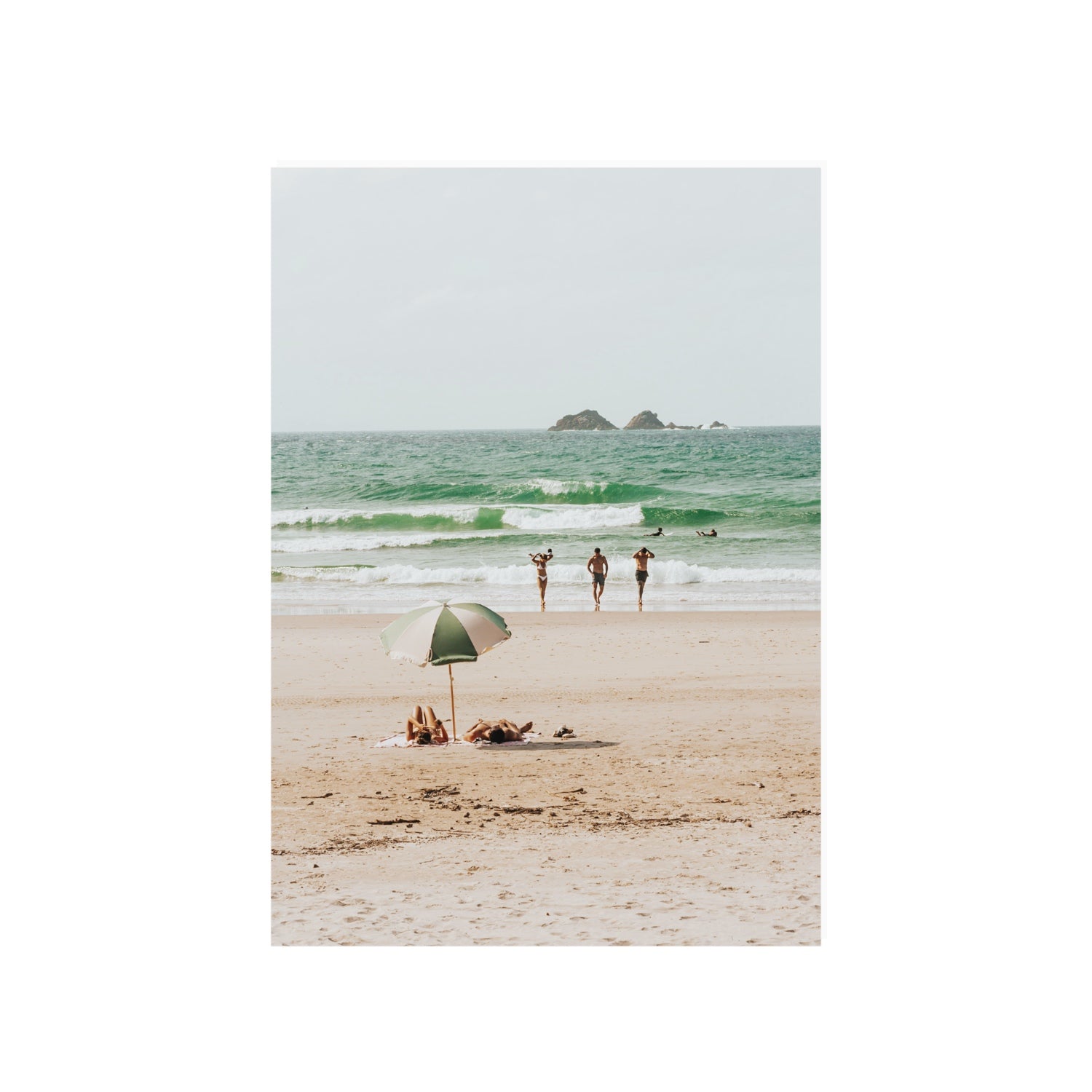 Escape The Ordinary Byron Bay coastal decor wall art A1, 84.1 x 59.4 cm unframed fine art canvas
